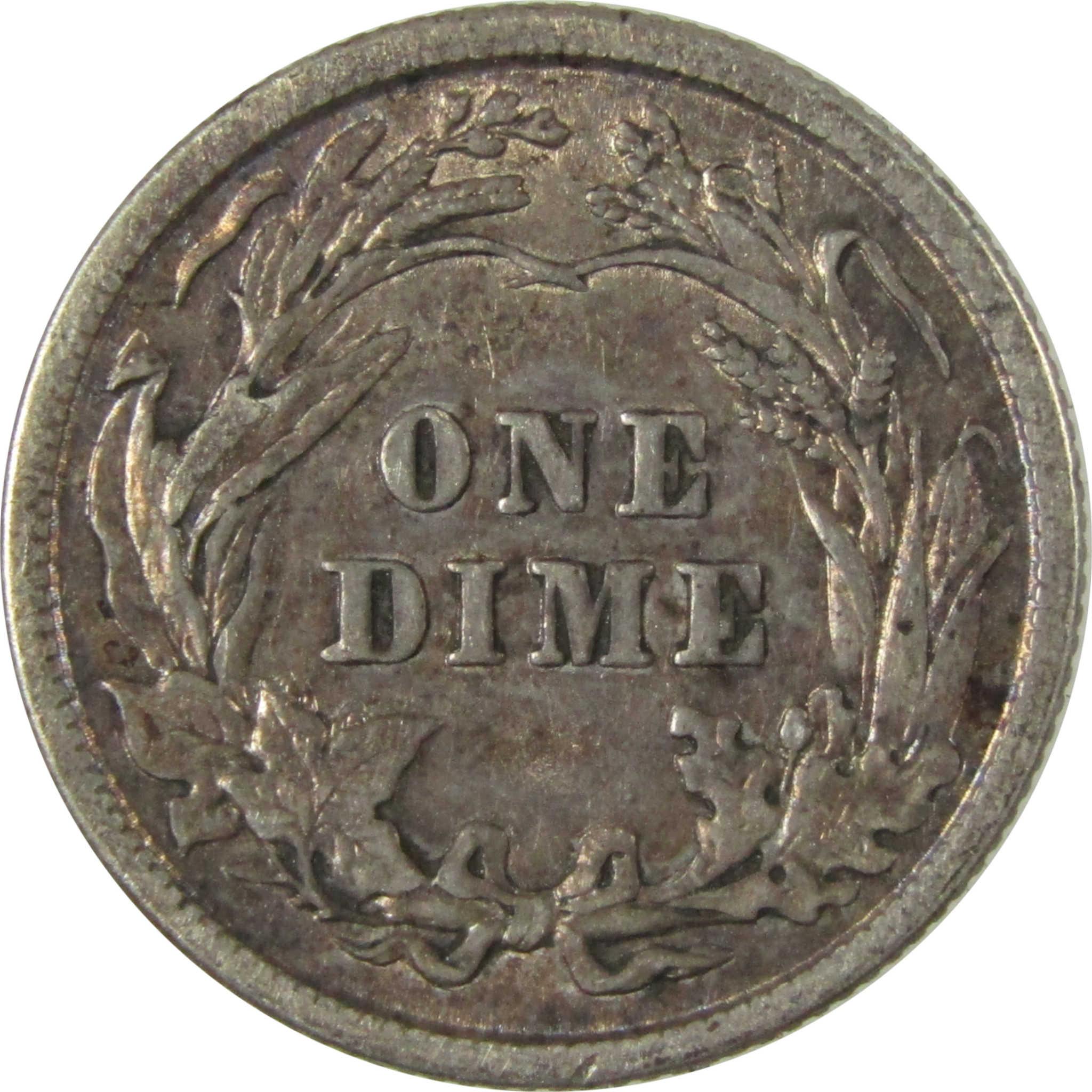 1912 Barber Silver Dime XF EF Extremely Fine Details SKU:CP995