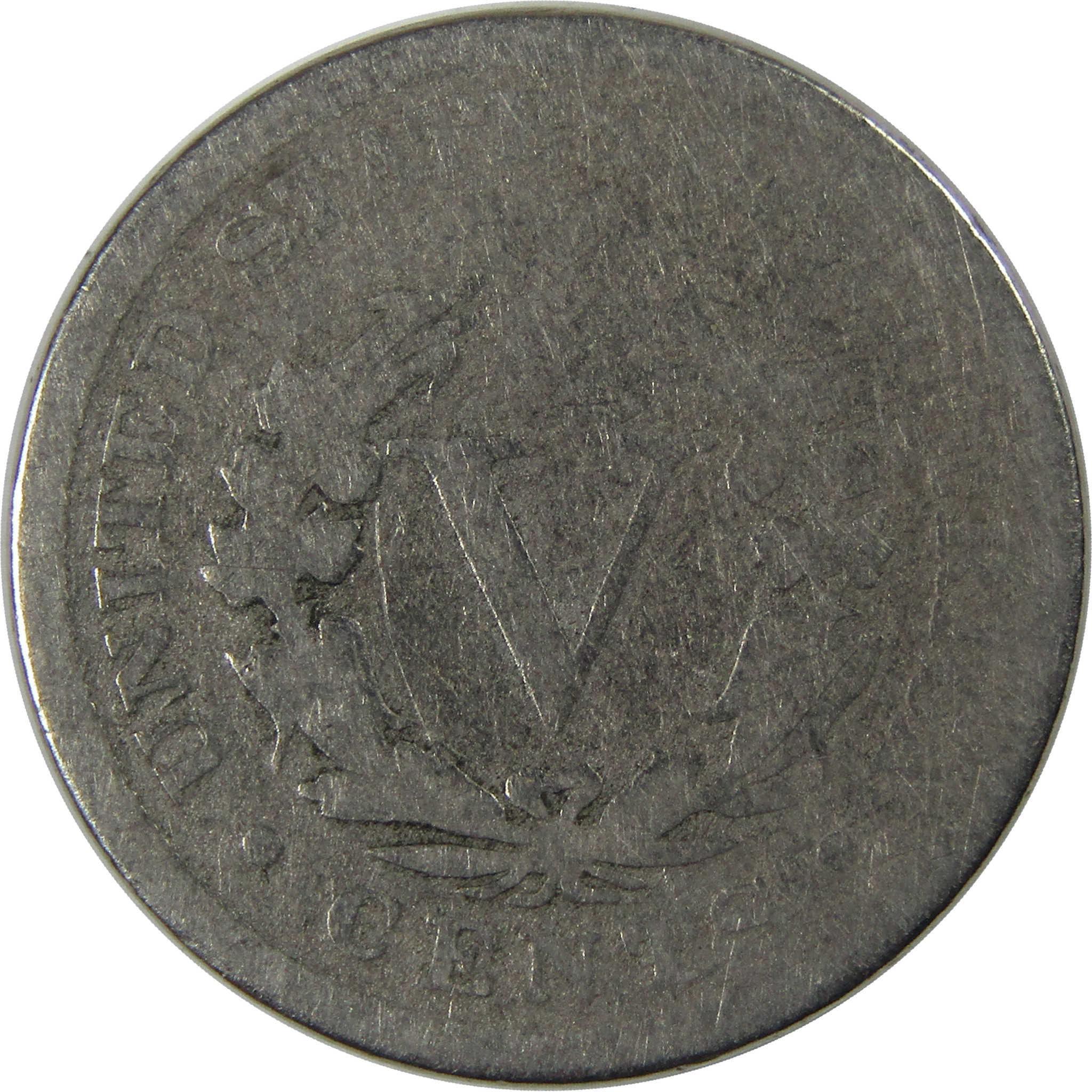 1886 Liberty Head V Nickel AG About Good 5c Coin SKU:I23468