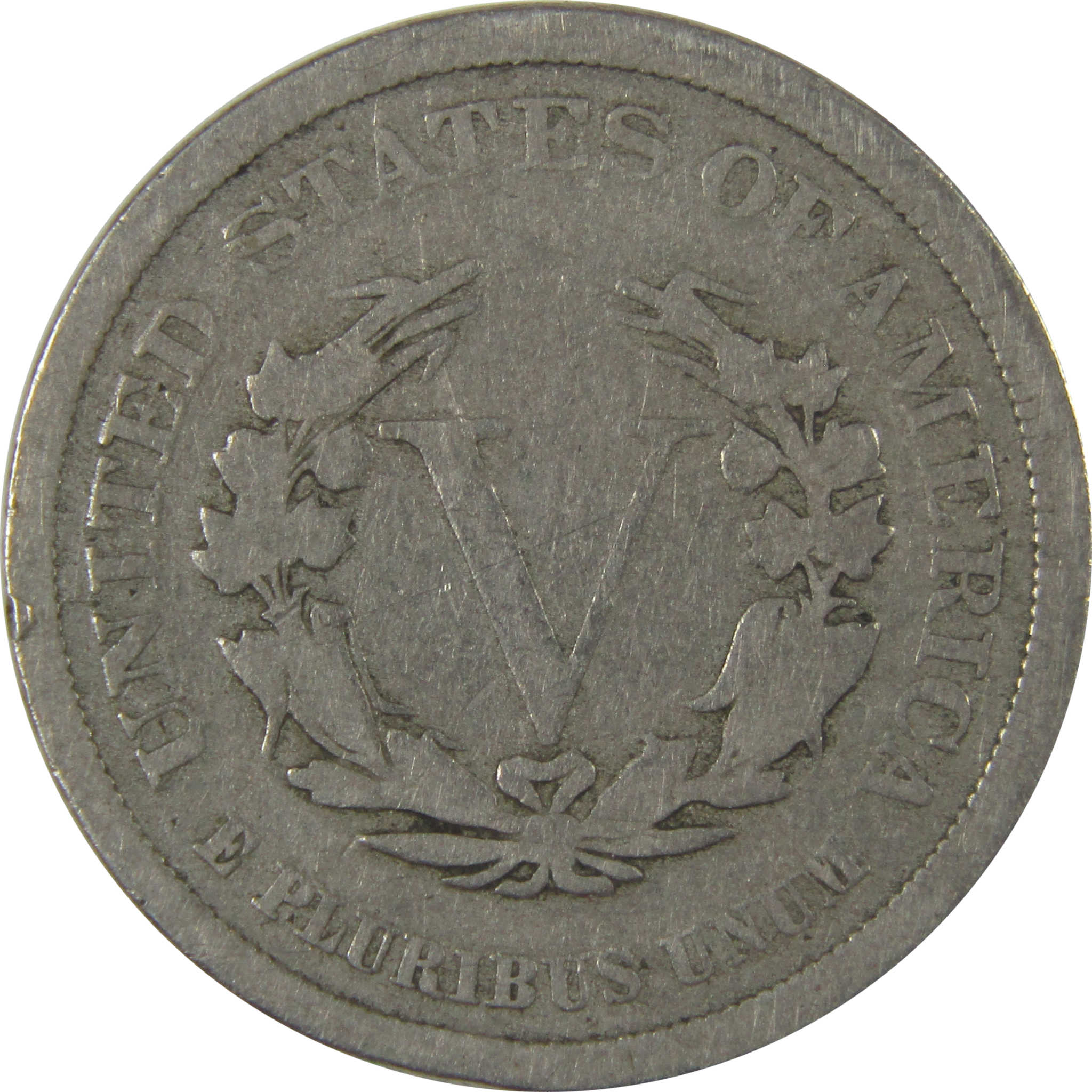 1883 No Cents Liberty Head V Nickel G Good Details 5c Coin SKU:I22745