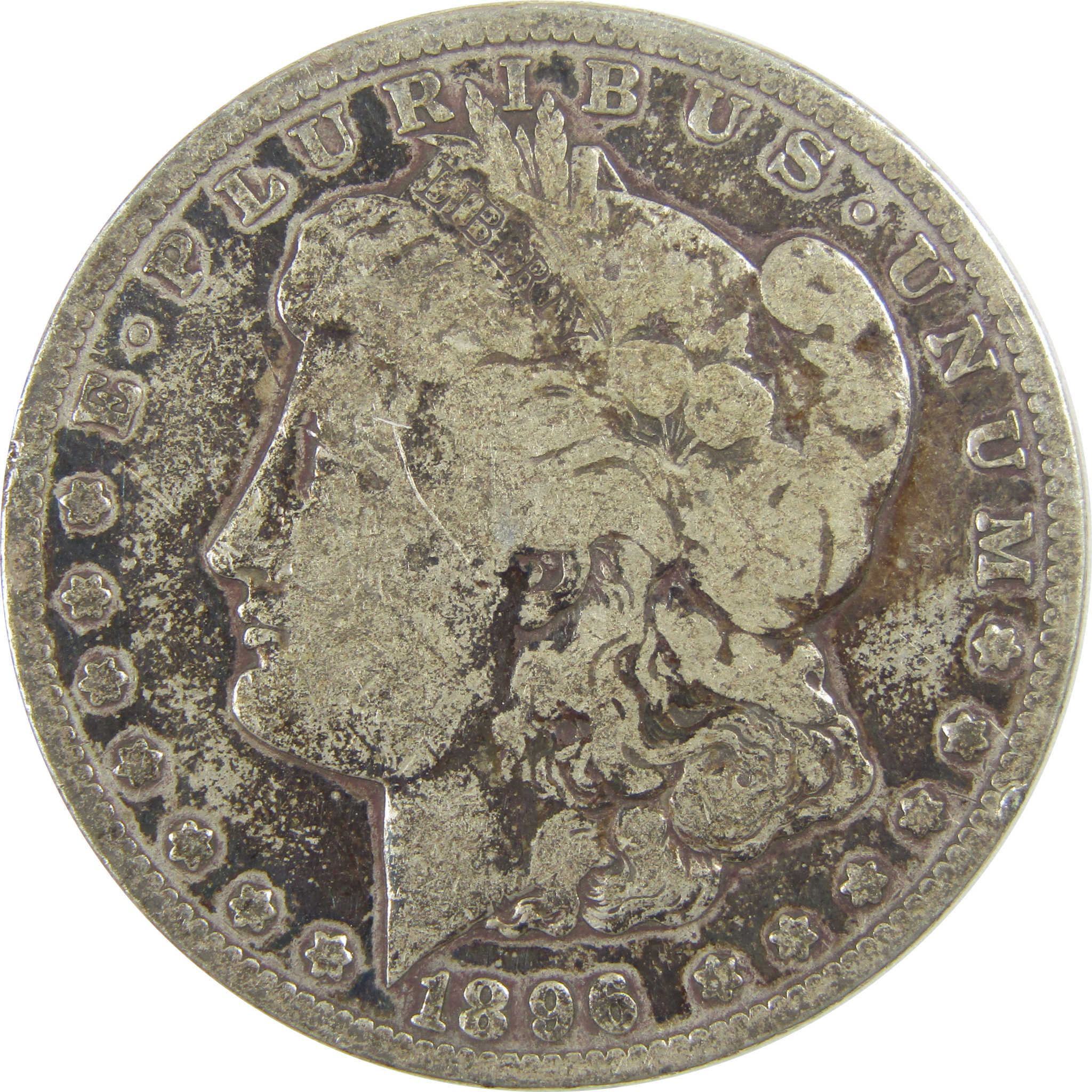 1896 S Morgan Dollar VG Very Good Details Silver $1 Coin SKU:I20962 - Morgan coin - Morgan silver dollar - Morgan silver dollar for sale - Profile Coins & Collectibles