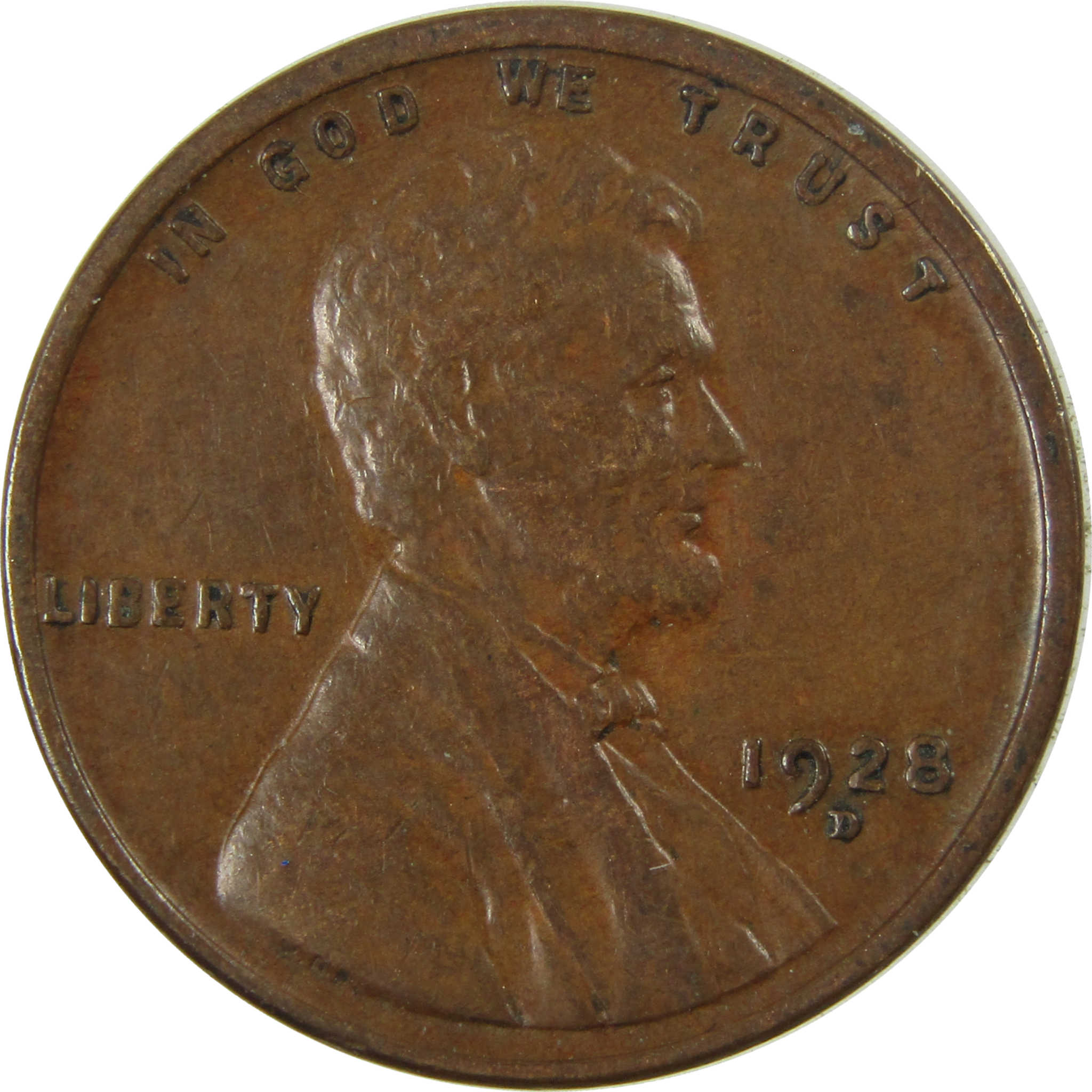 1928 D Lincoln Wheat Cent VF Very Fine Penny 1c Coin SKU:I27637