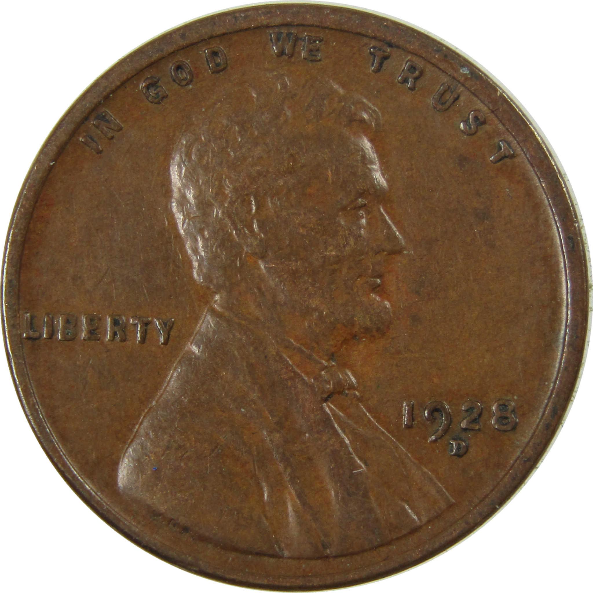 1928 D Lincoln Wheat Cent VF Very Fine Penny 1c Coin SKU:I27637