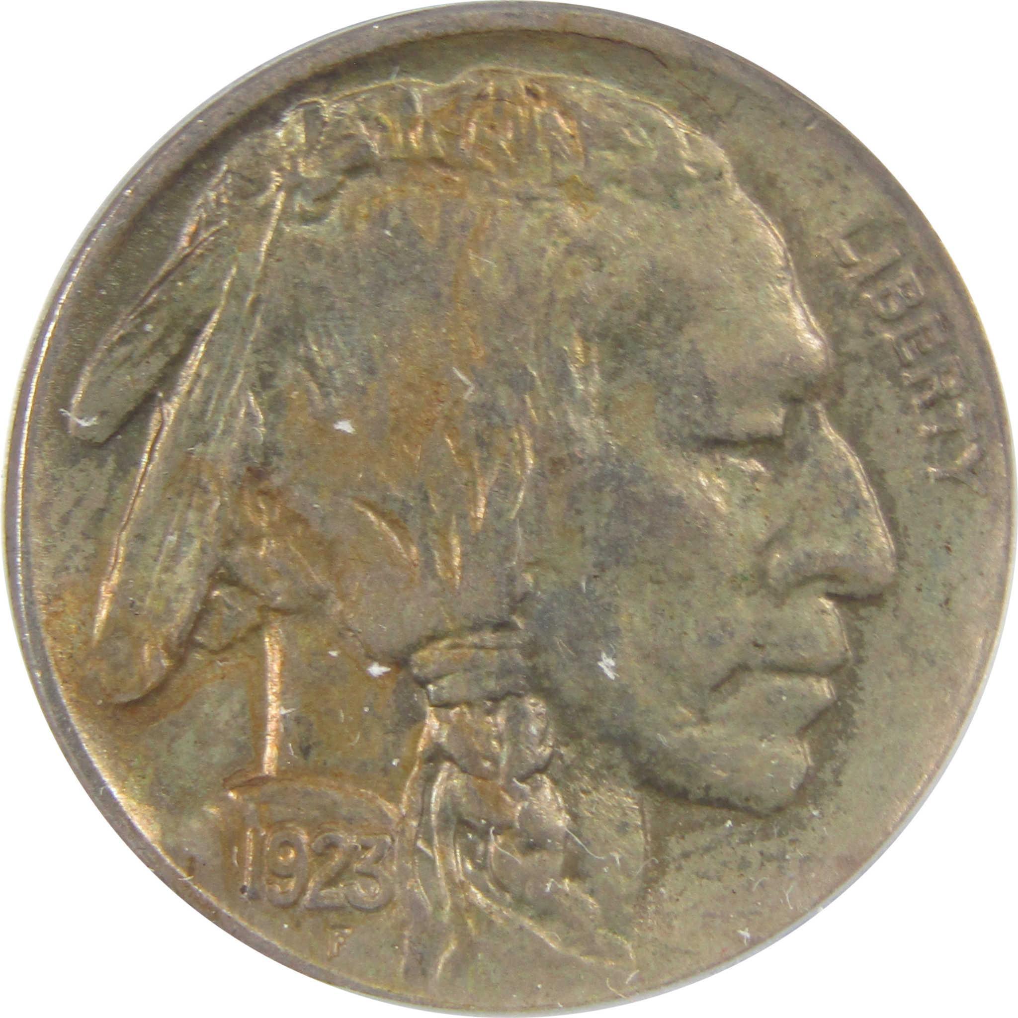 1923 Indian Head Buffalo Nickel AU 55 Details ANACS 5c Coin SKU:I25477