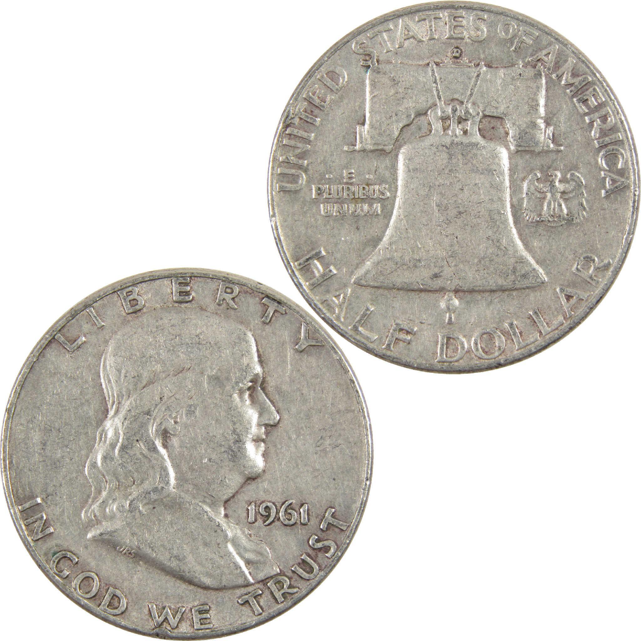 1961 D Franklin Half Dollar G Good Silver 50c Coin