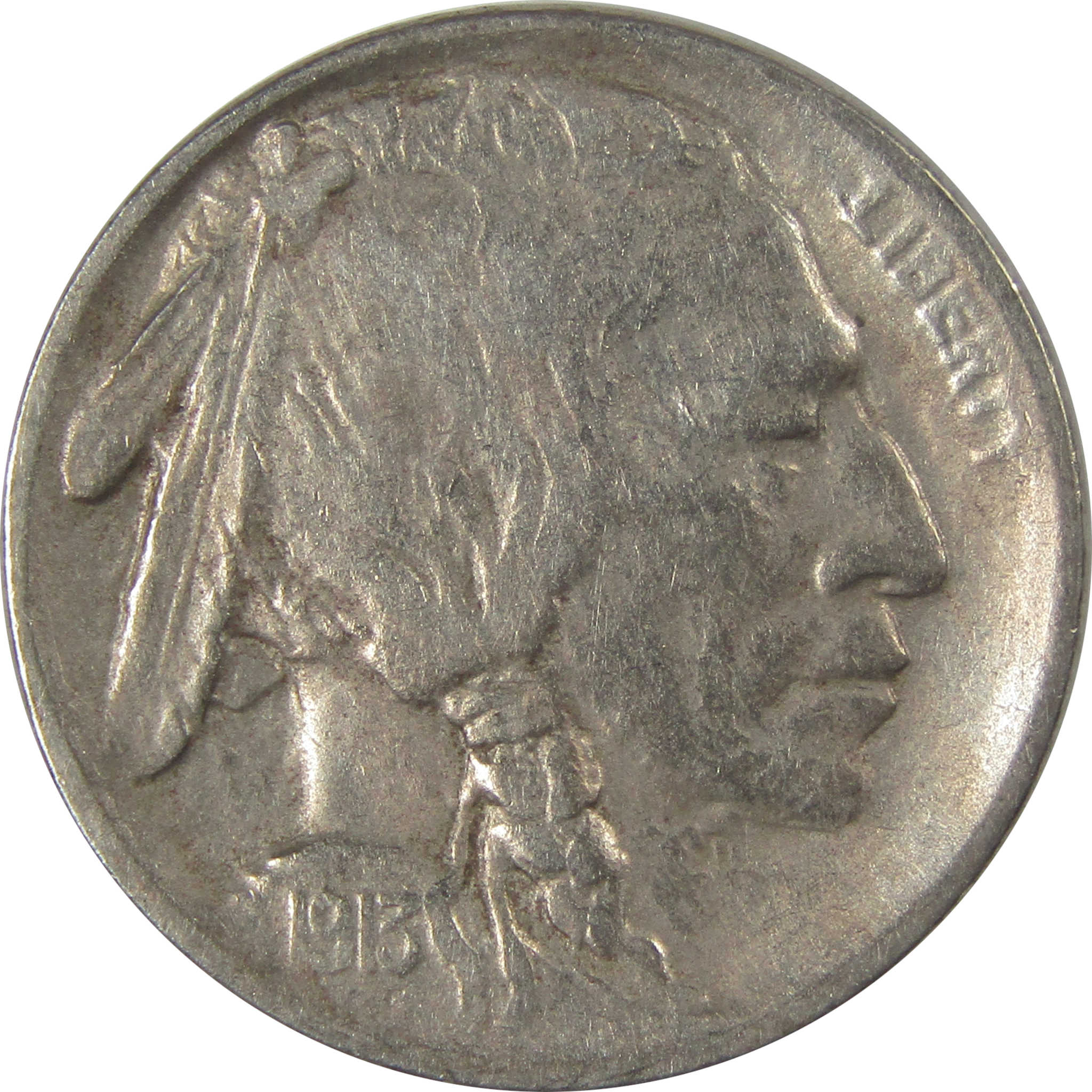 1913 S Type 1 Buffalo Nickel VF Very Fine Details 5c Coin SKU:I22884
