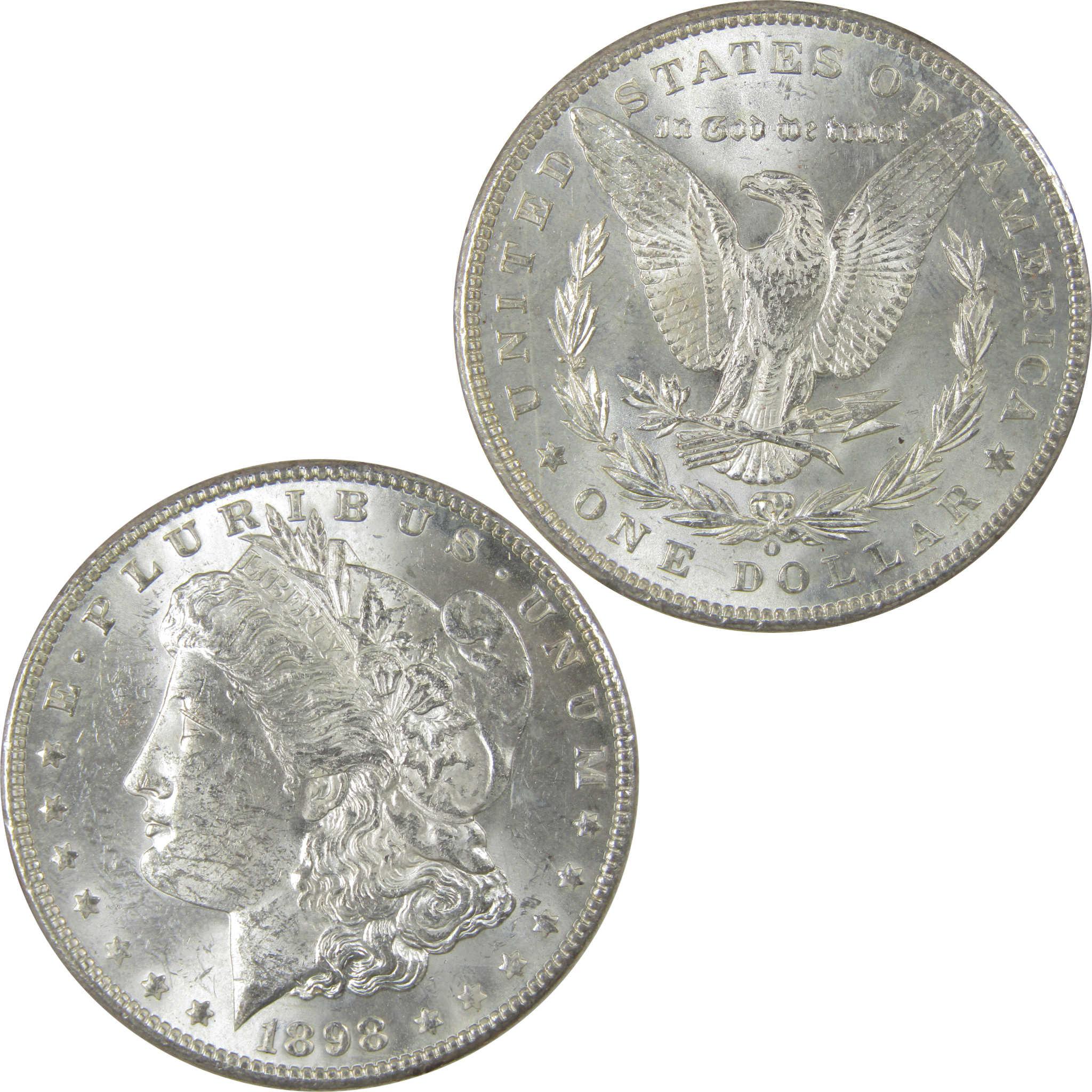 1898 O Morgan Silver Dollar Uncirculated Mint State $1 Coin SKU:I24028 - Morgan coin - Morgan silver dollar - Morgan silver dollar for sale - Profile Coins & Collectibles