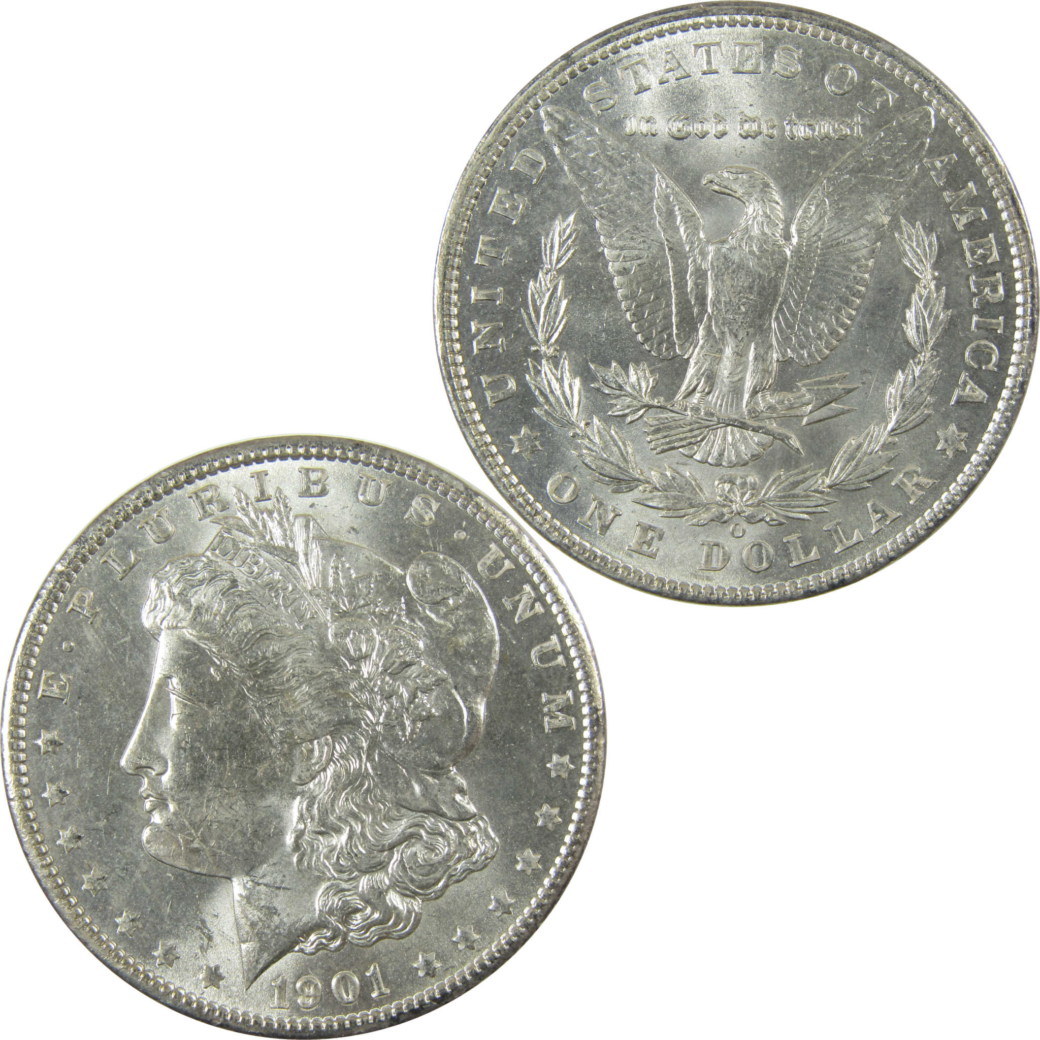 1901 O Morgan Silver Dollar Uncirculated Mint State $1 Coin SKU:I27794