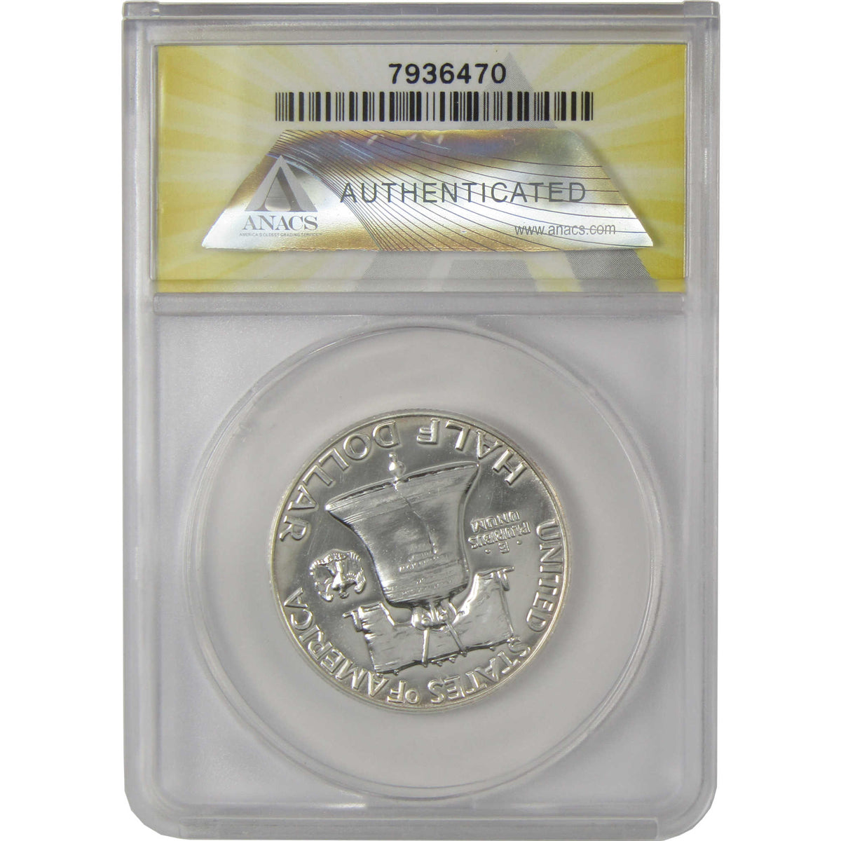 1954 Franklin Silver Half Dollar PF 63 ANACS Proof 50c Coin SKU:I28762