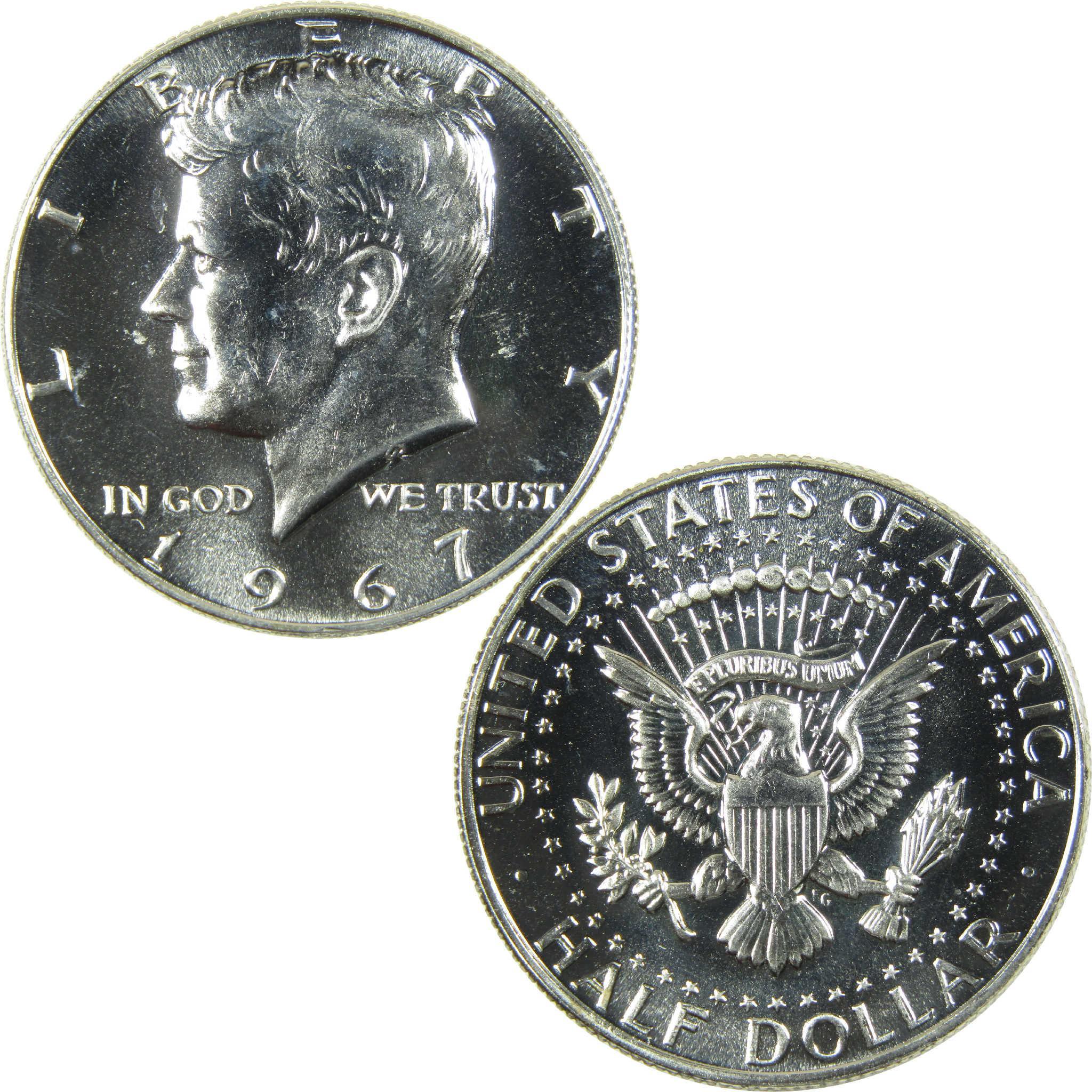 1967 SMS Kennedy Silver Half Dollar Uncirculated Mint State 50c Coin