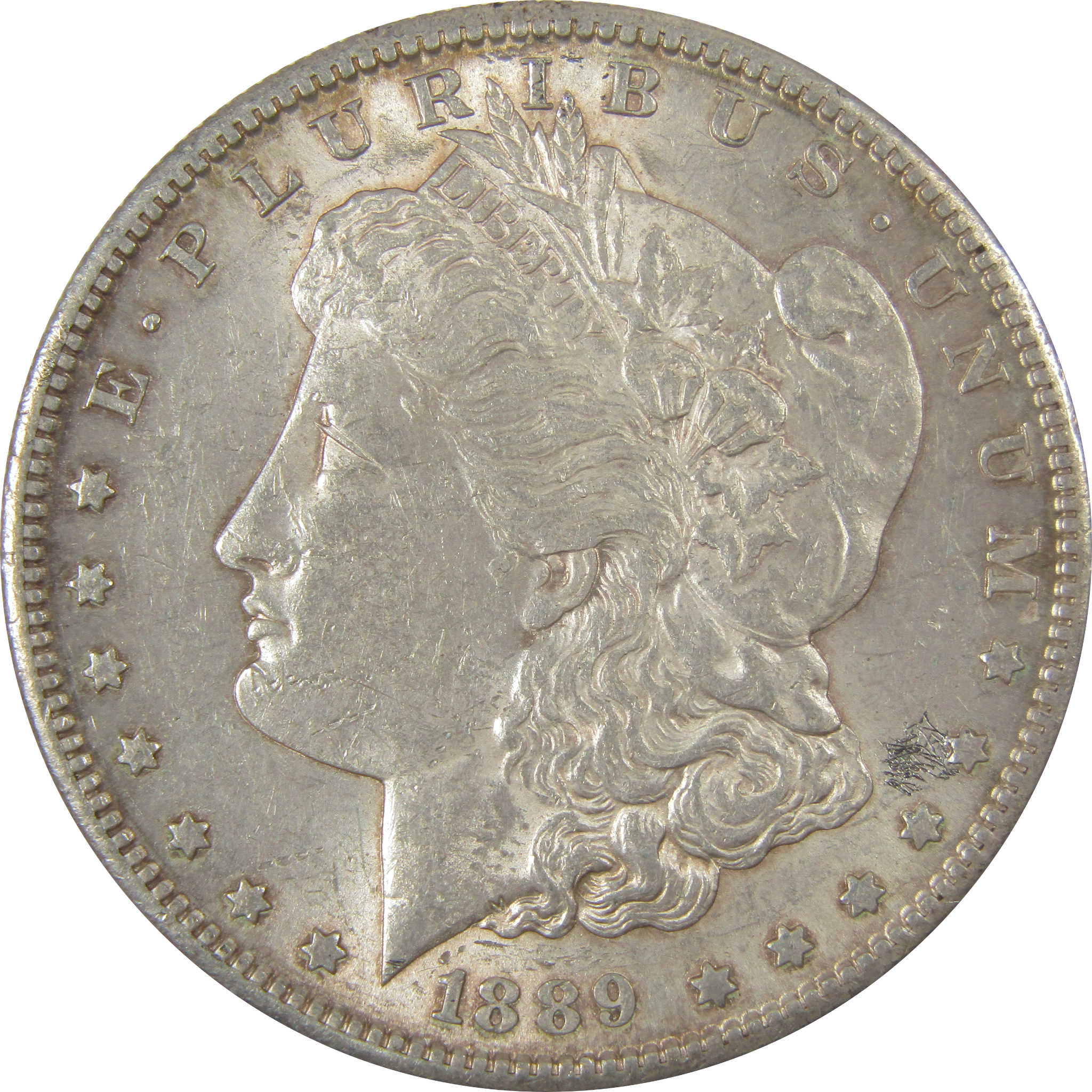 1889 S Morgan Dollar AU About Uncirculated Silver $1 Coin SKU:I19977 - Morgan coin - Morgan silver dollar - Morgan silver dollar for sale - Profile Coins & Collectibles