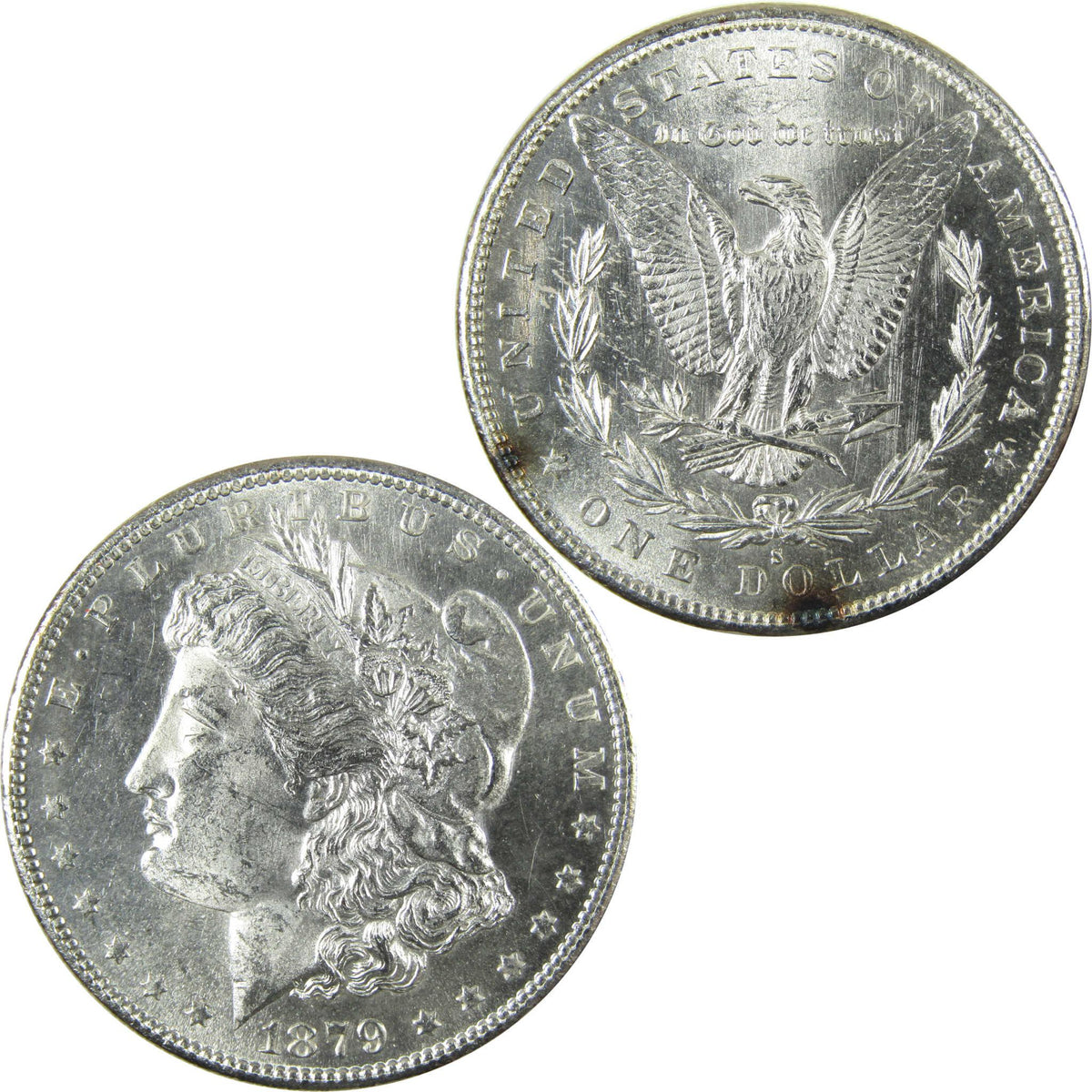 1879 S Rev 79 Morgan Silver Dollar Uncirculated Mint State SKU:I27079 - Morgan coin - Morgan silver dollar - Morgan silver dollar for sale - Profile Coins & Collectibles