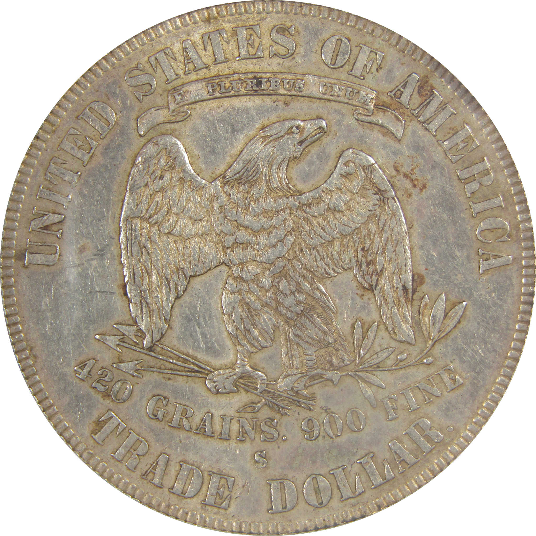 1877 S Trade Dollar AU 58 NGC Silver $1 Coin SKU:I22004
