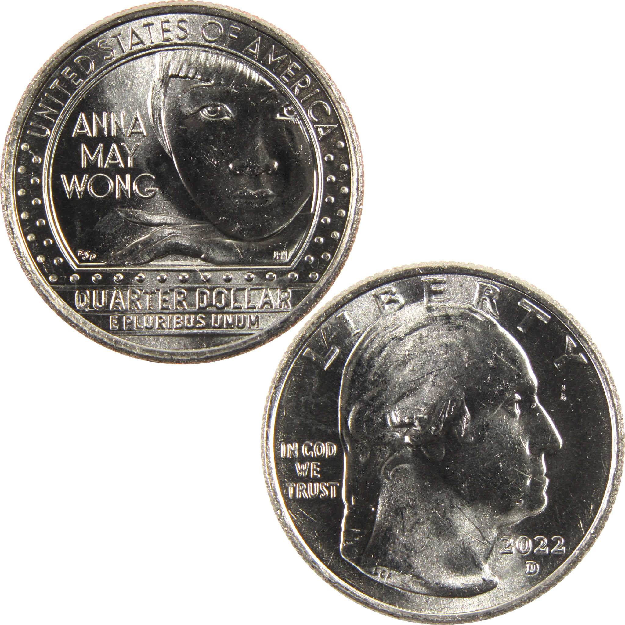 2022 D Anna May Wong American Women Quarter BU Uncirculated Clad Coin