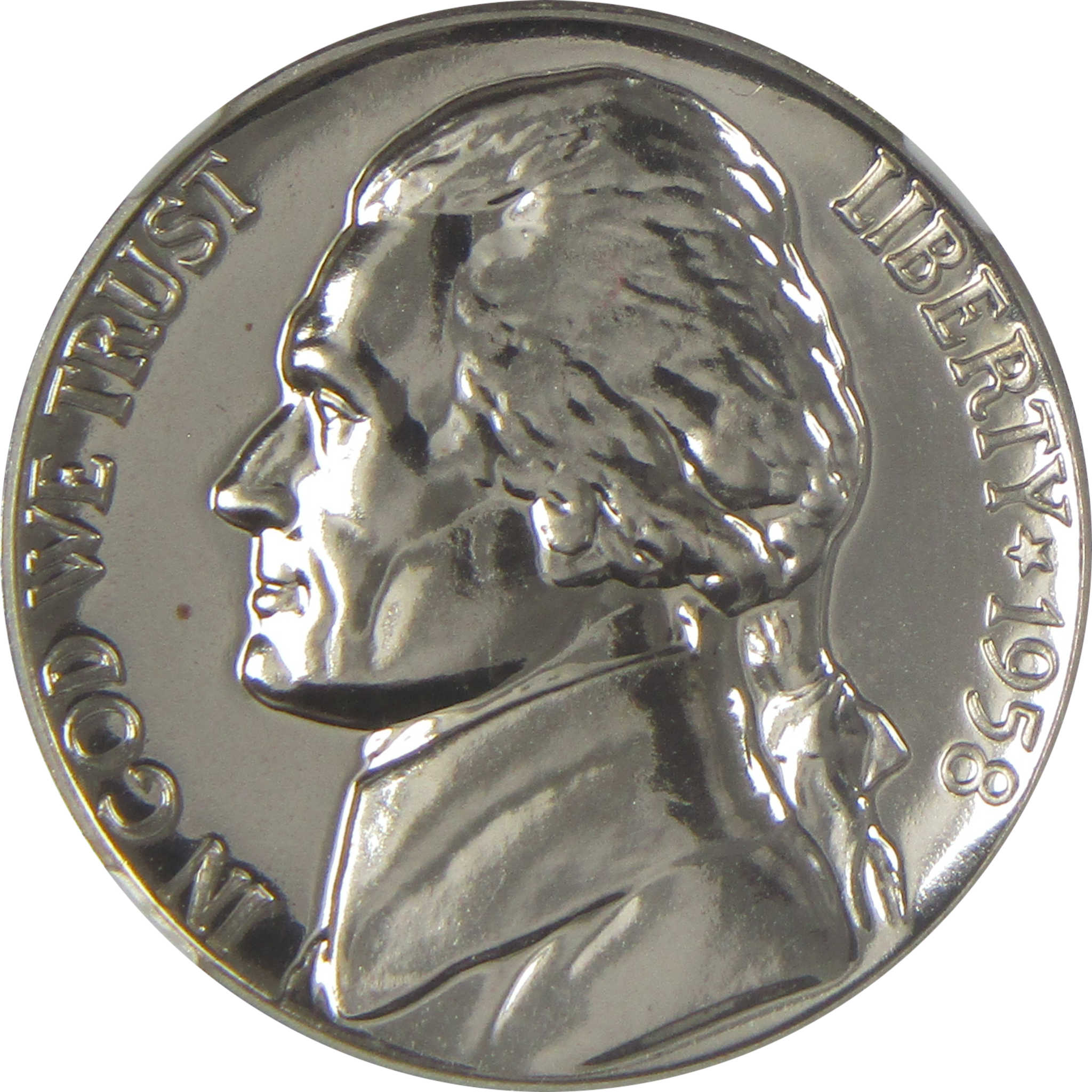 1958 Jefferson Nickel PF 67 NGC Proof 5c Coin SKU:I20646