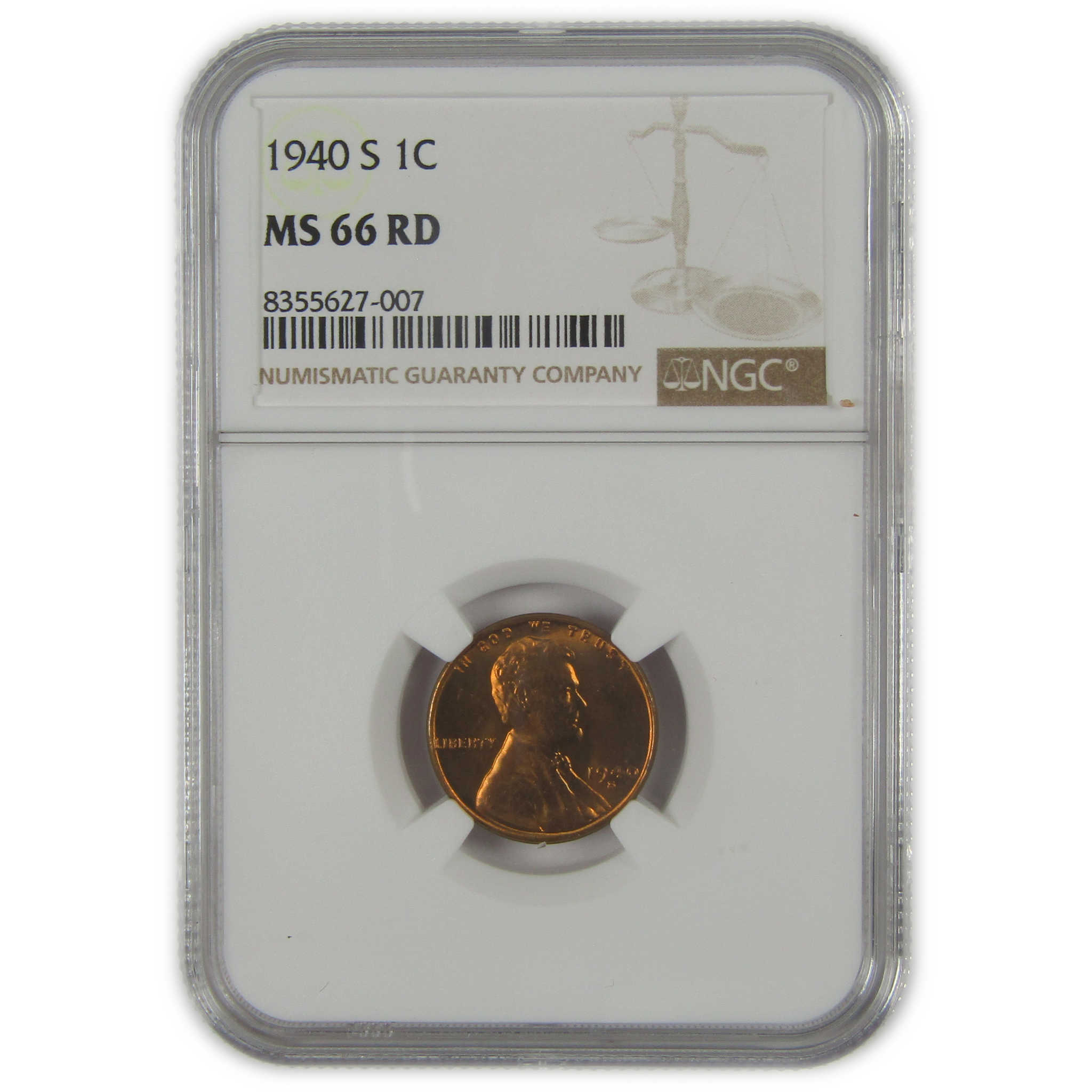 1940 S Lincoln Wheat Cent MS 66 RD NGC Penny Uncirculated SKU:I22625