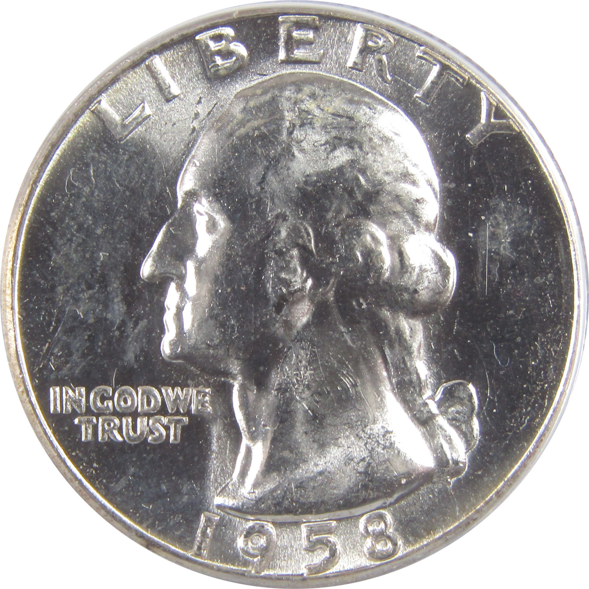 1958 Washington Quarter MS 63 ANACS Silver Uncirculated SKU:I18474