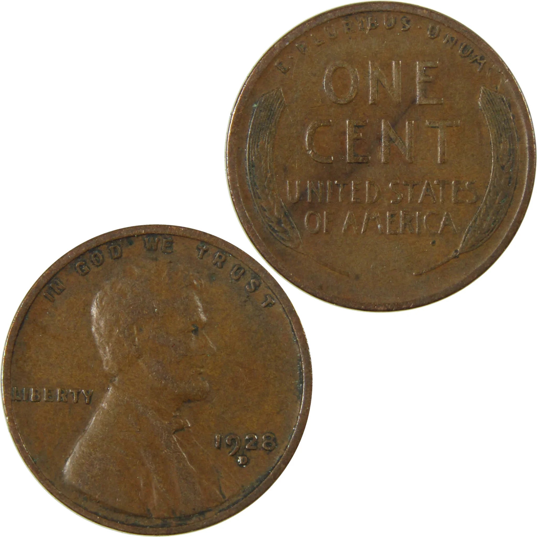 1928 D Lincoln Wheat Cent VF Very Fine Penny 1c Coin SKU:I27592
