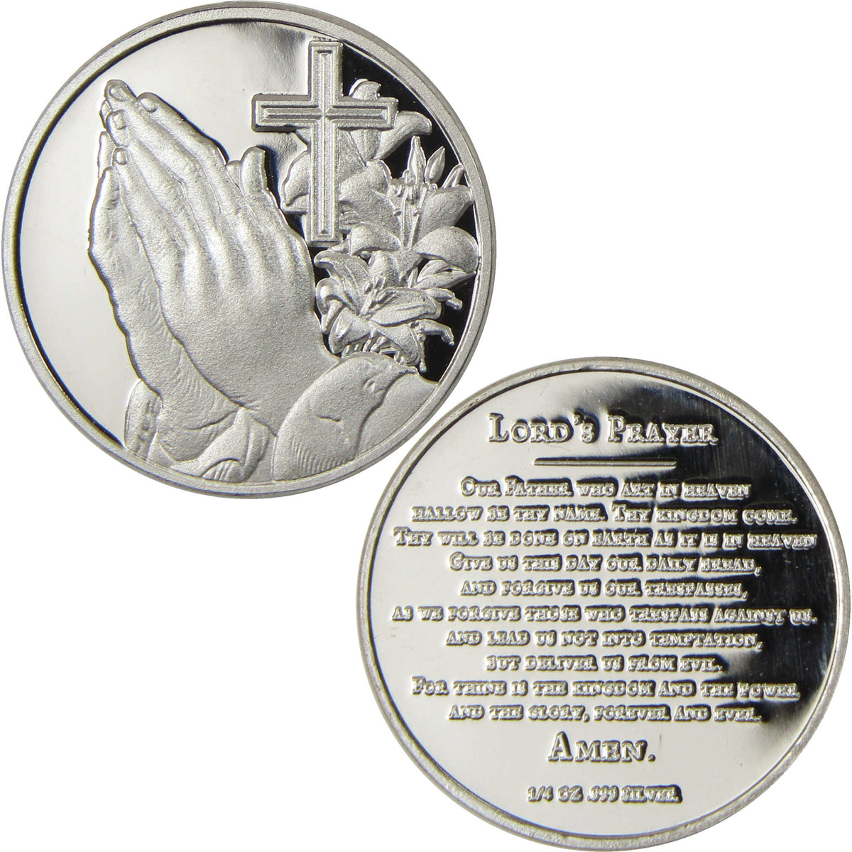The Lord's Prayer 1/4 oz .999 Silver Round Collectible