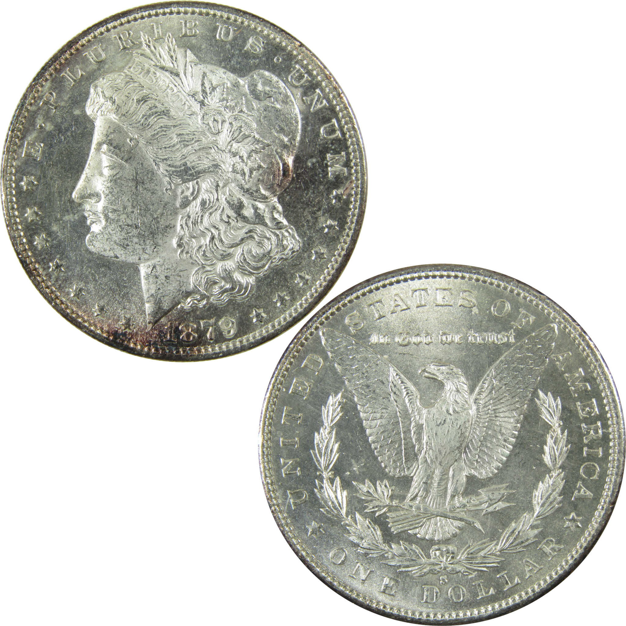 1879 S Rev 79 Morgan Silver Dollar Uncirculated Mint State SKU:I27514