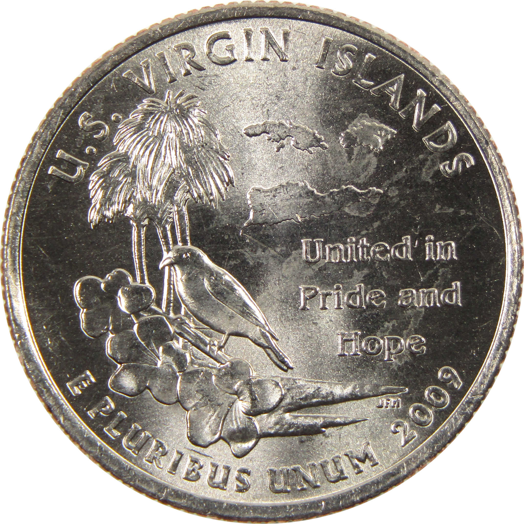 2009 P U.S Virgin Island Territories Quarter BU Uncirculated Clad 25c