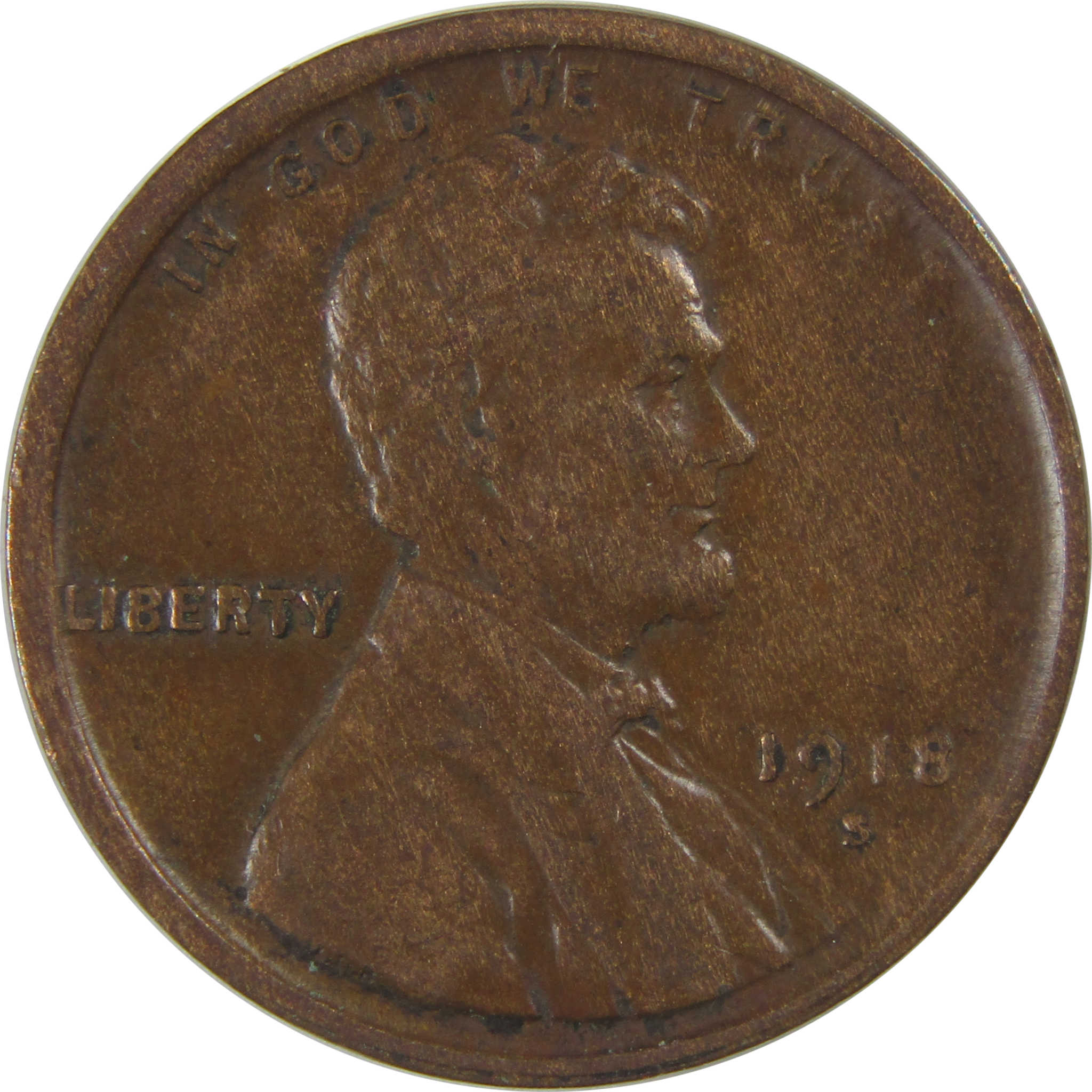 1918 S Lincoln Wheat Cent XF EF Extremely Fine Penny SKU:I23756