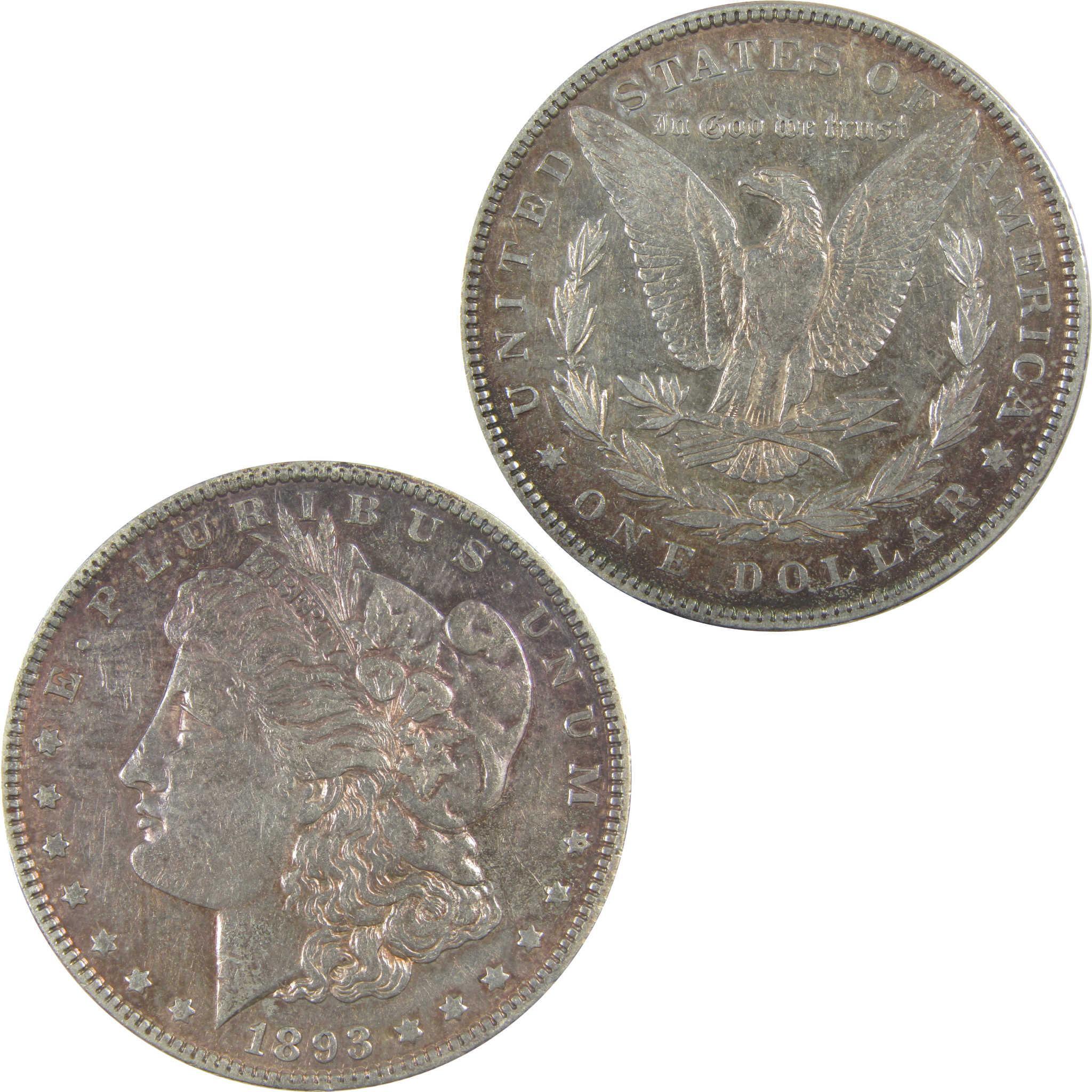 1893 Morgan Dollar XF EF Extremely Fine Details Silver SKU:I20964 - Morgan coin - Morgan silver dollar - Morgan silver dollar for sale - Profile Coins & Collectibles