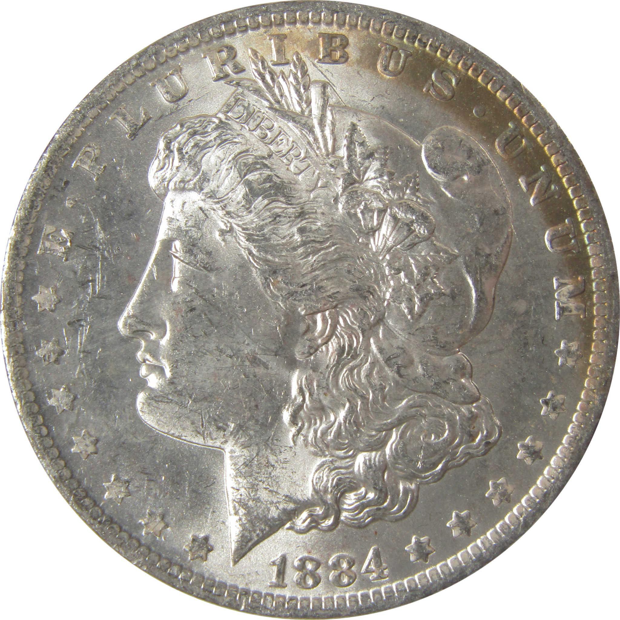 1884 O Morgan Silver Dollar BU Choice Uncirculated Toned SKU:I24177