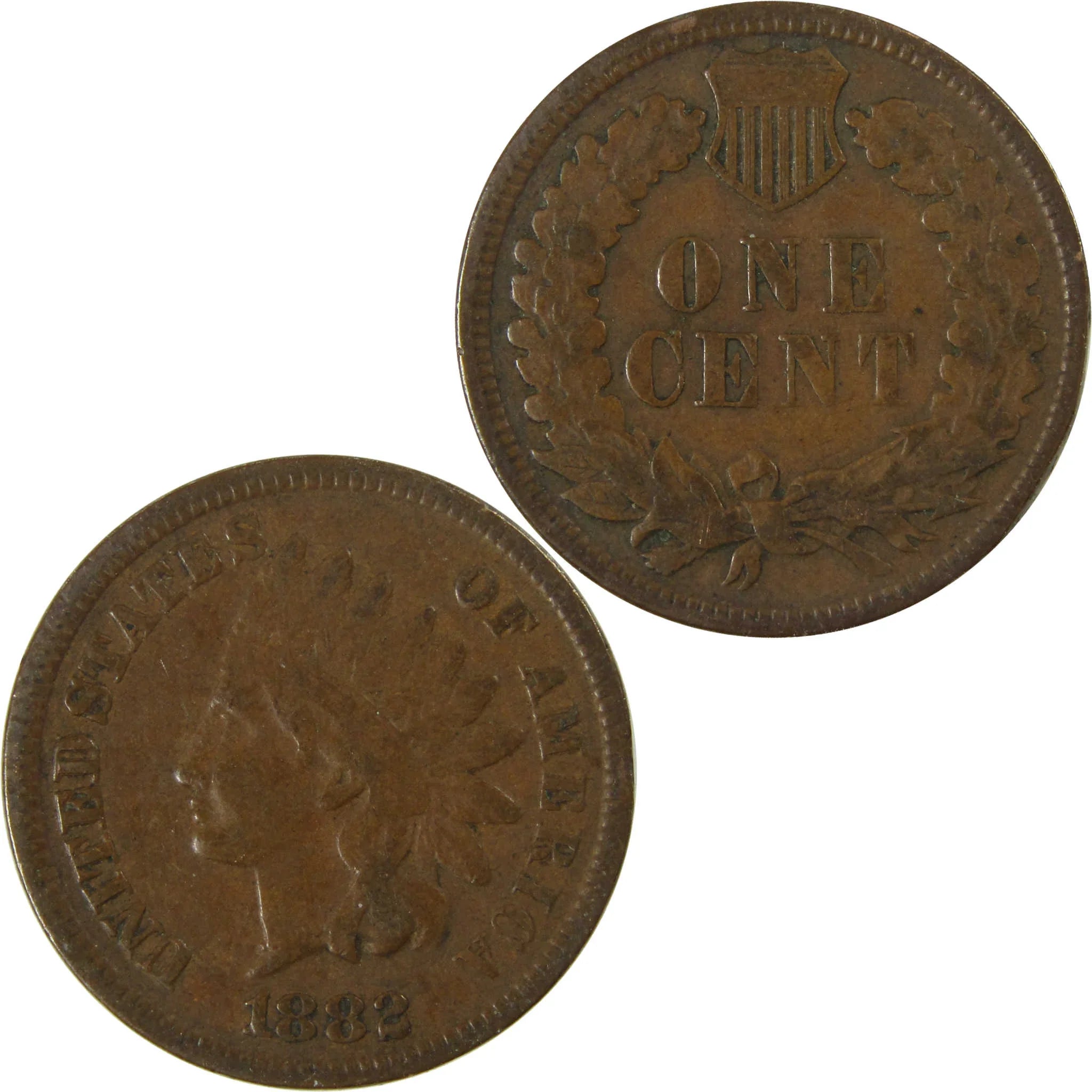 1882 Indian Head Cent VG Very Good Penny 1c Coin SKU:I27014