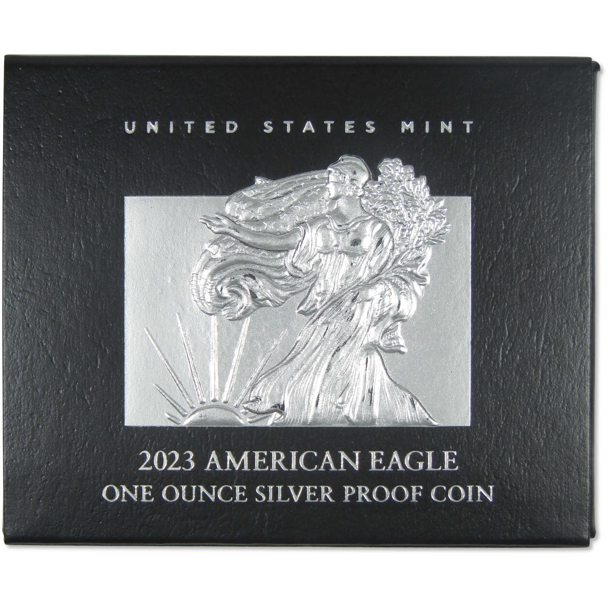 2023 S American Silver Eagle Choice Proof Bullion $1 Coin OGP COA