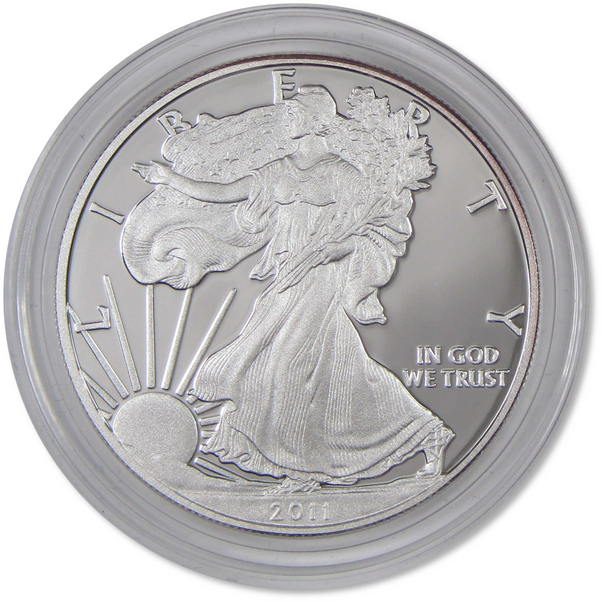 2011 W American Silver Eagle Choice Proof Bullion $1 Coin OGP COA