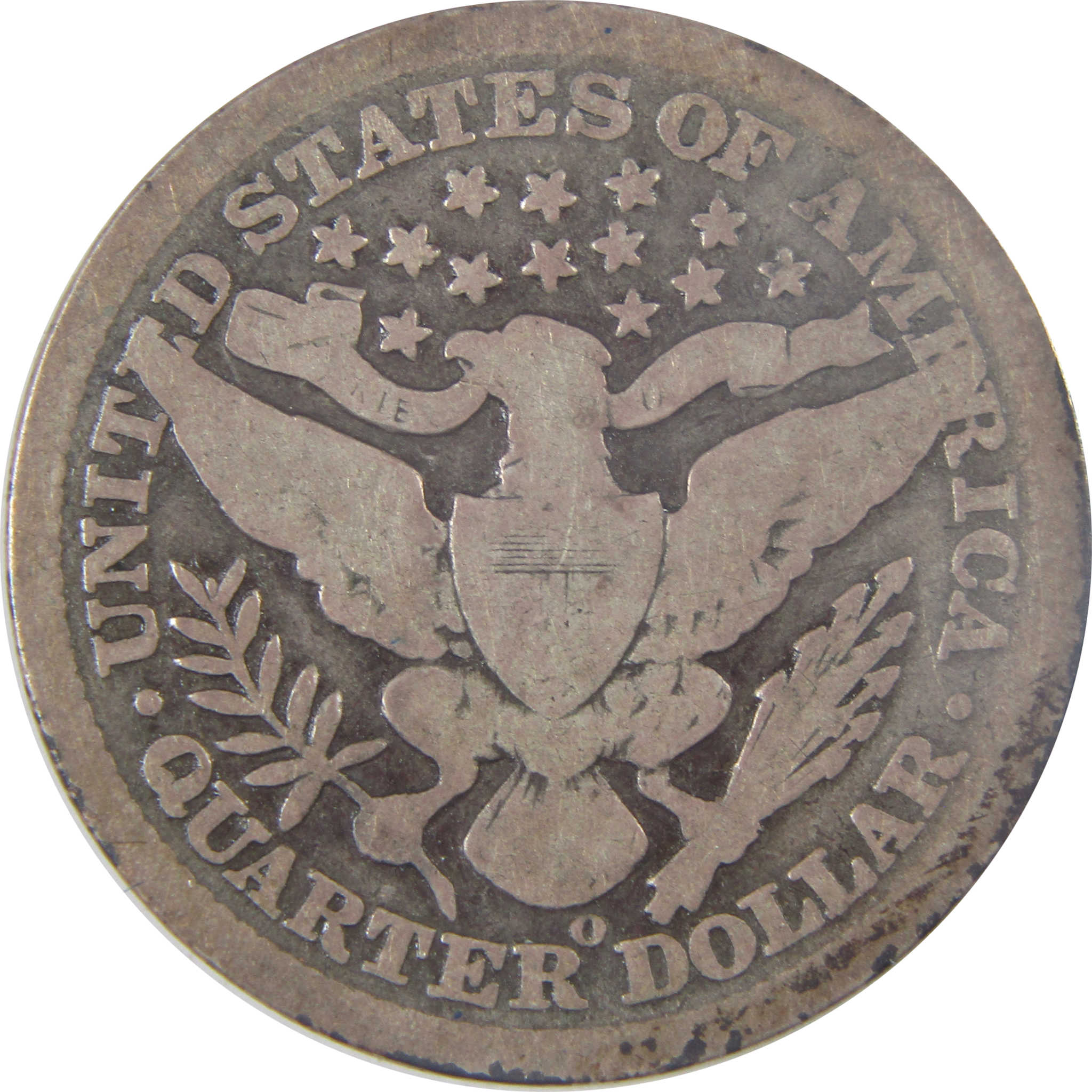 1897 O Barber Quarter G Good Silver 25c Coin SKU:I17057