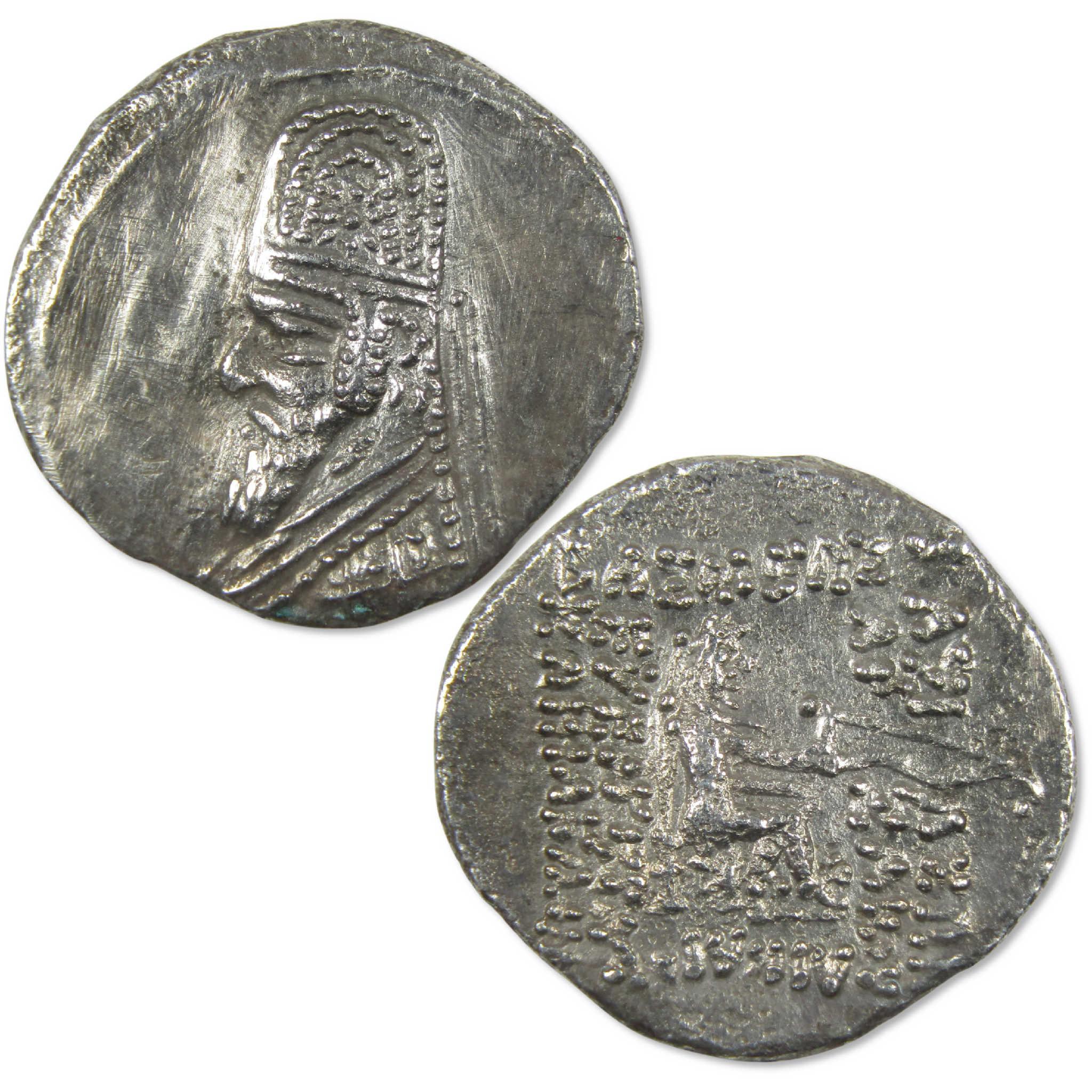 80-77 BC Osroes I Parthian Empire Silver Drachm VF Ancient Coin