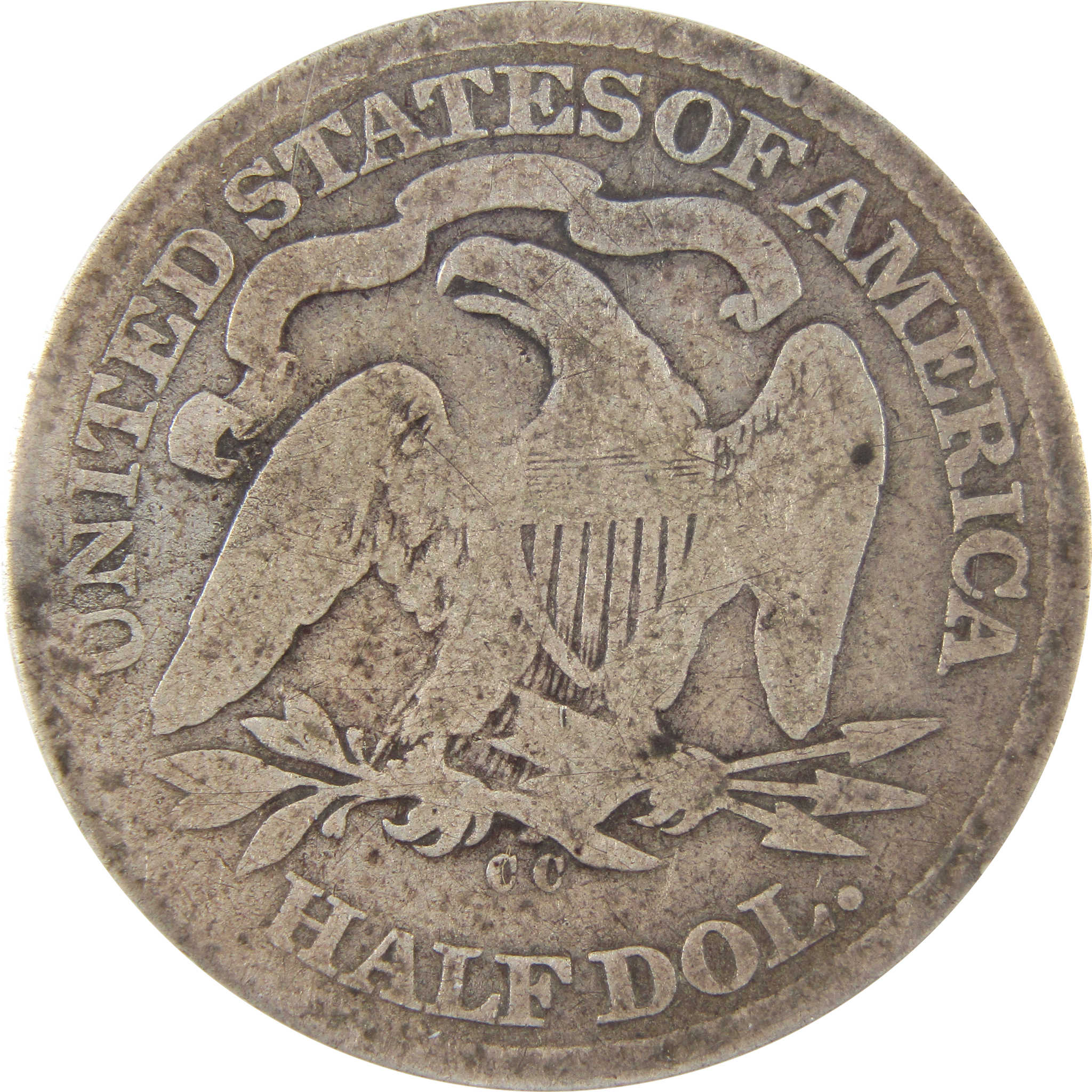 1872 CC Seated Liberty Half Dollar G 4 ANACS 90% Silver 50c SKU:I6271