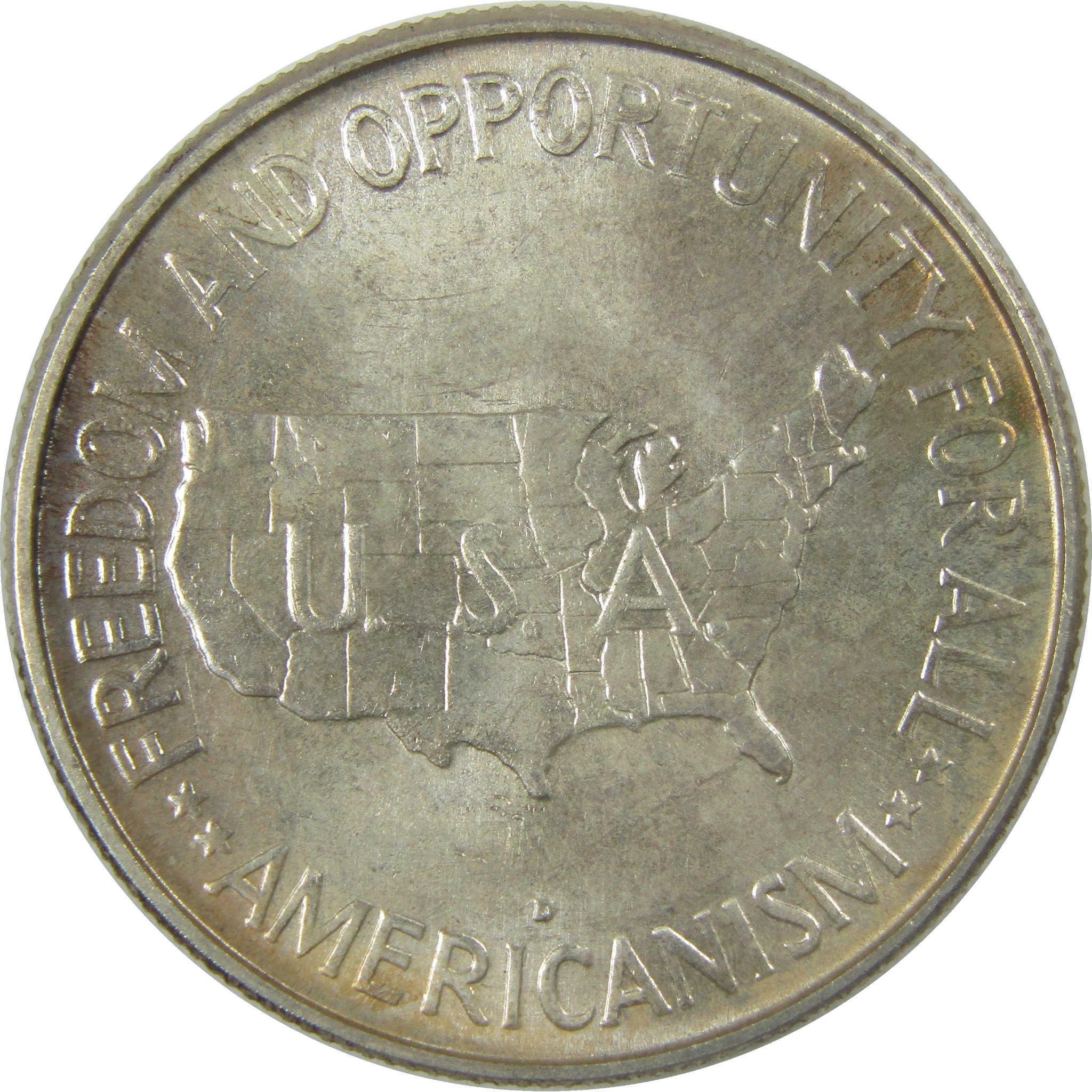 1953 D Washington-Carver Commemorative Silver Half Dollar Uncirculated