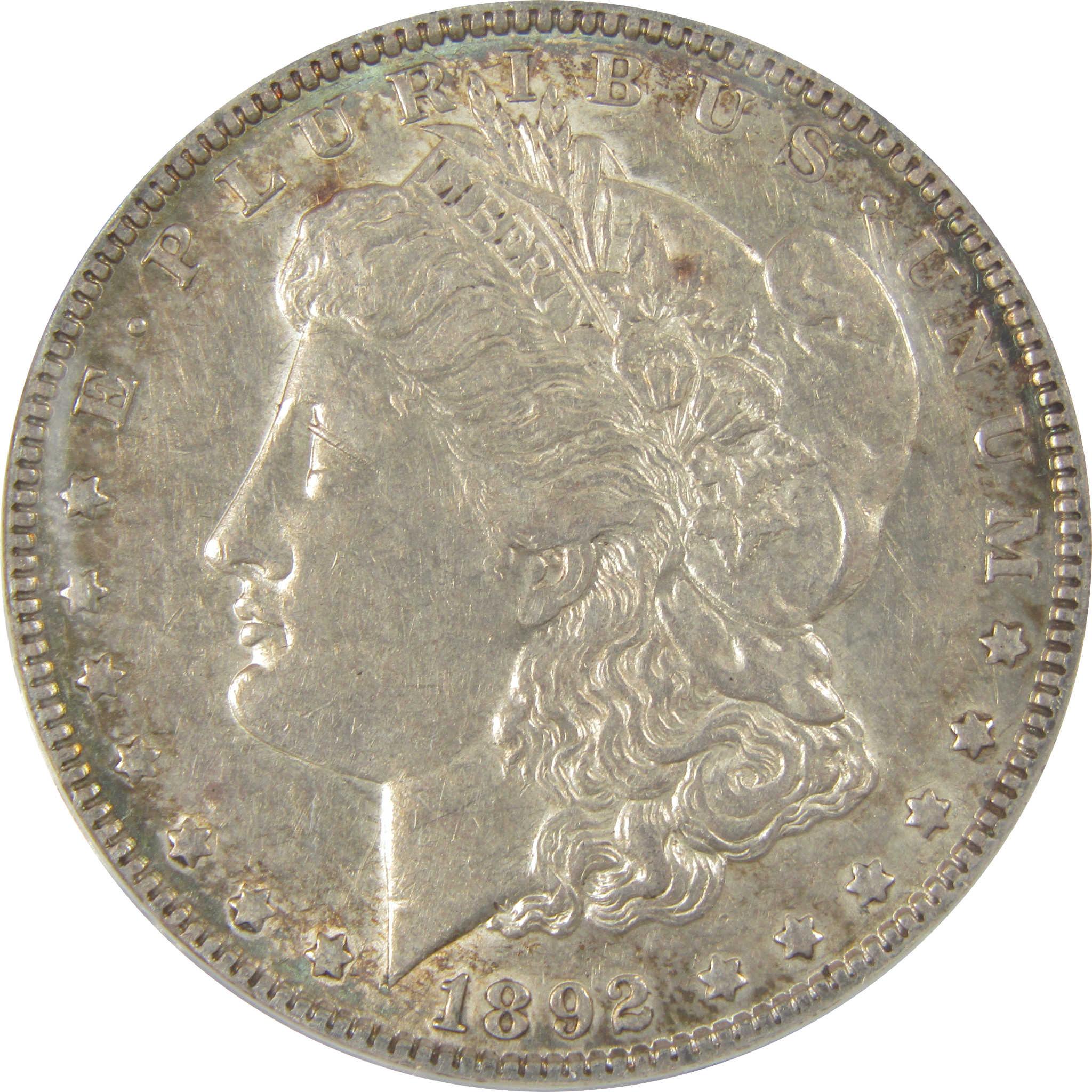 1892 Morgan Dollar EF 45 ANACS Silver $1 Coin SKU:I20785 - Morgan coin - Morgan silver dollar - Morgan silver dollar for sale - Profile Coins & Collectibles