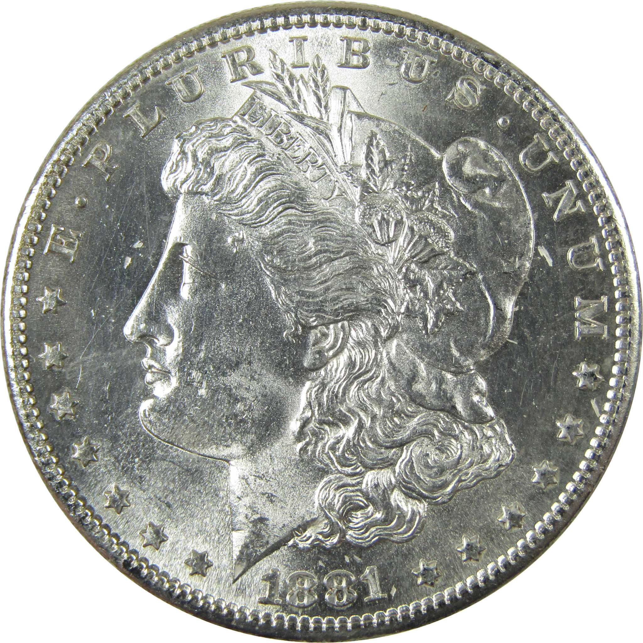 1881 S Morgan Silver Dollar Uncirculated Mint State $1 Coin SKU:I27073