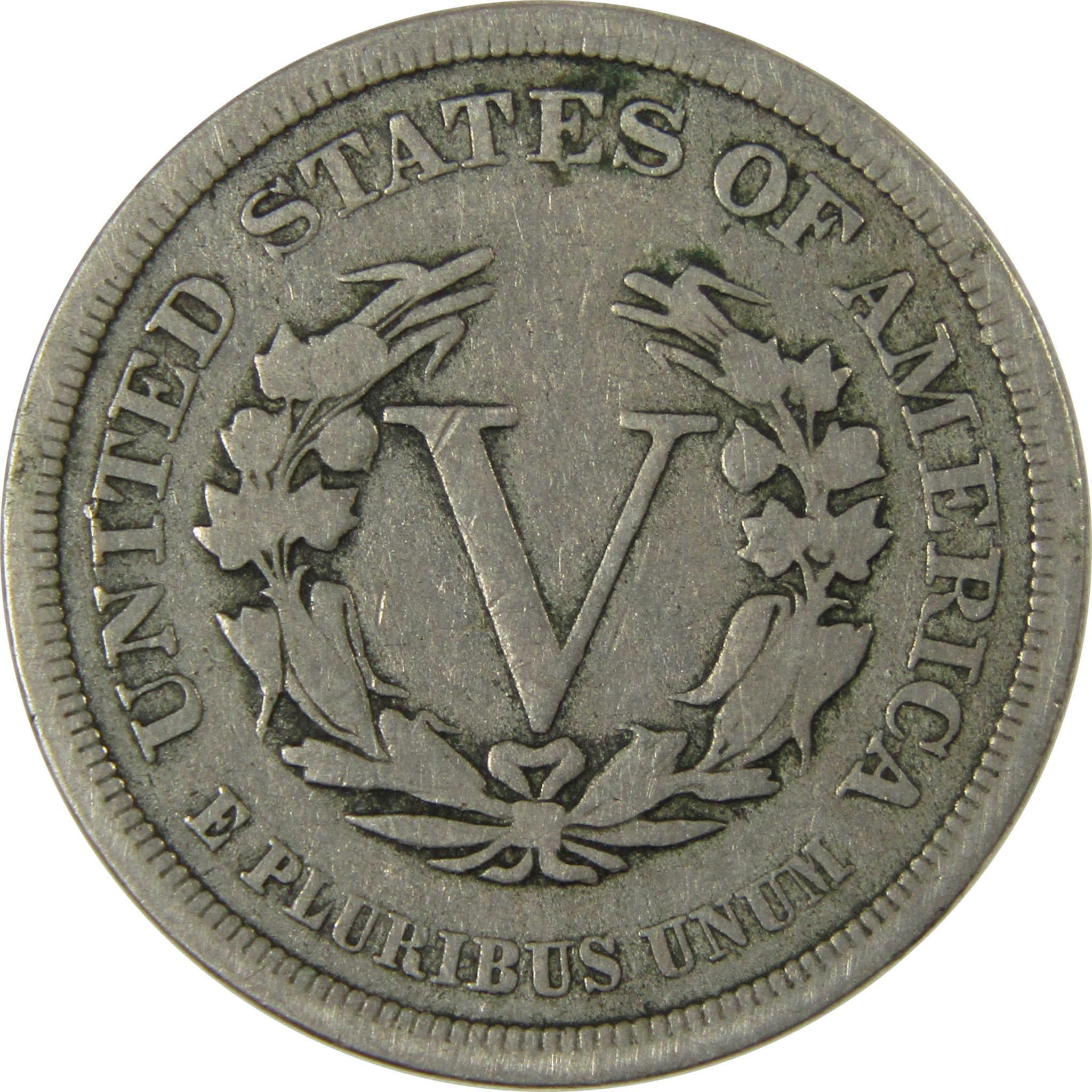 1883 No Cents Liberty Head V Nickel VG Very Good 5c Coin SKU:I26527