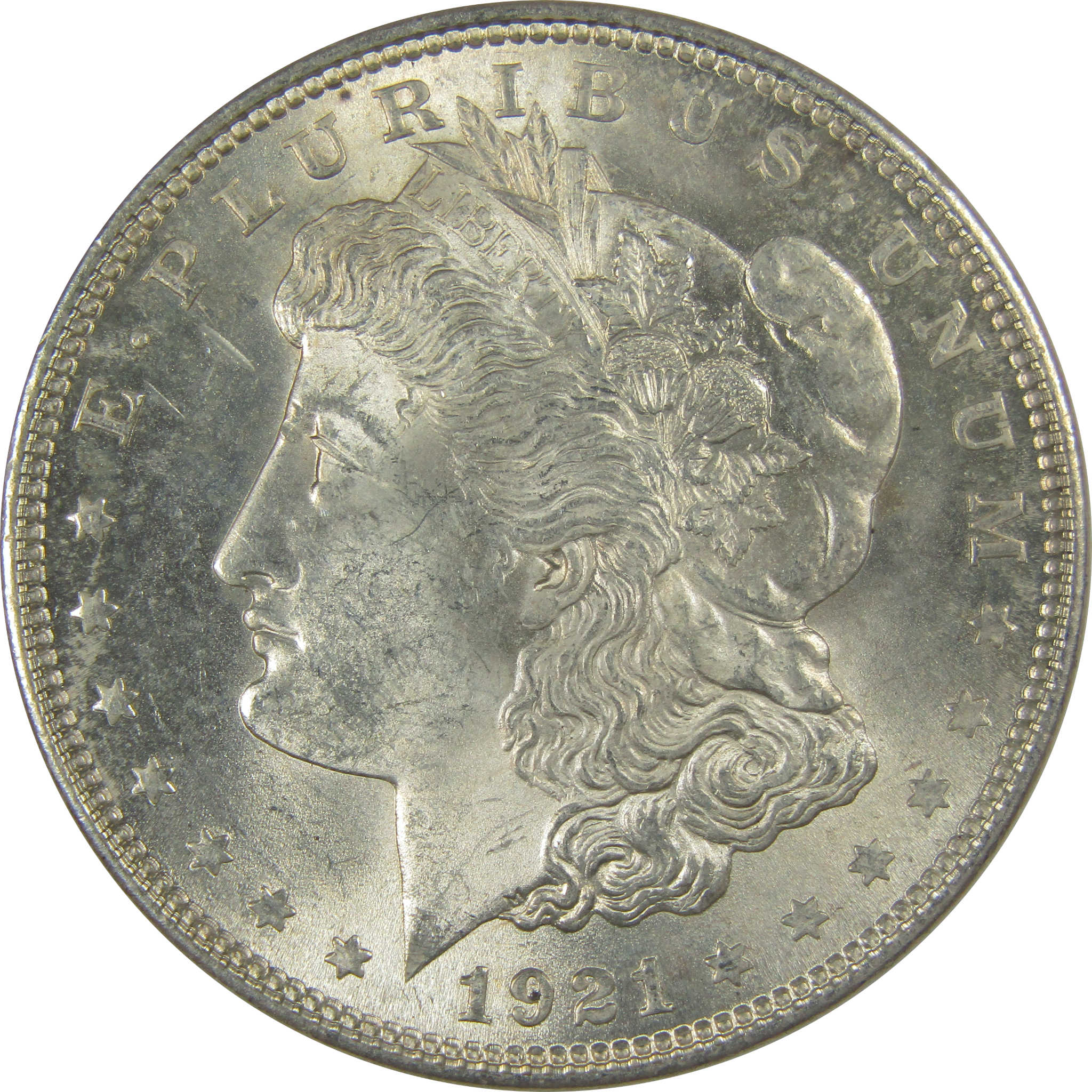 1921 Morgan Dollar Uncirculated Silver $1 Coin SKU:CPC1084 - Morgan coin - Morgan silver dollar - Morgan silver dollar for sale - Profile Coins & Collectibles