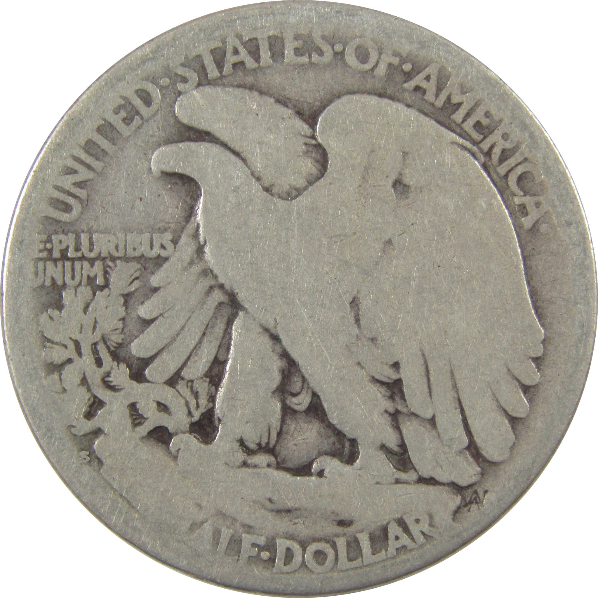 1921 S Liberty Walking Half Dollar G Good Silver 50c Coin SKU:I18825