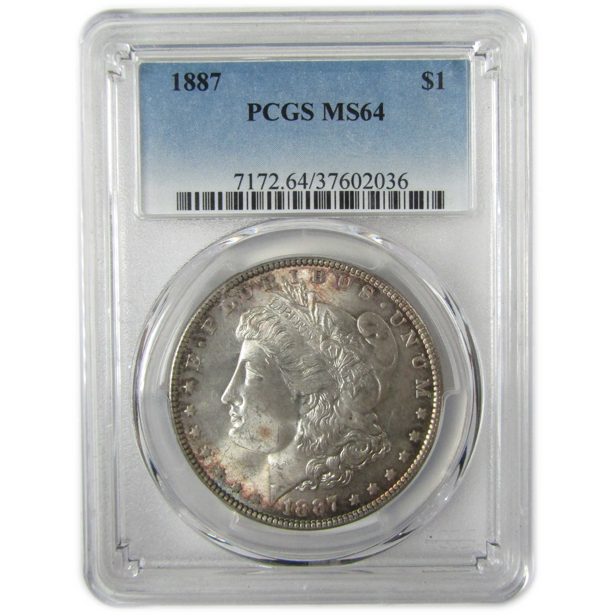 1887 Morgan Silver Dollar MS 64 PCGS Uncirculated $1 Coin SKU:CP927