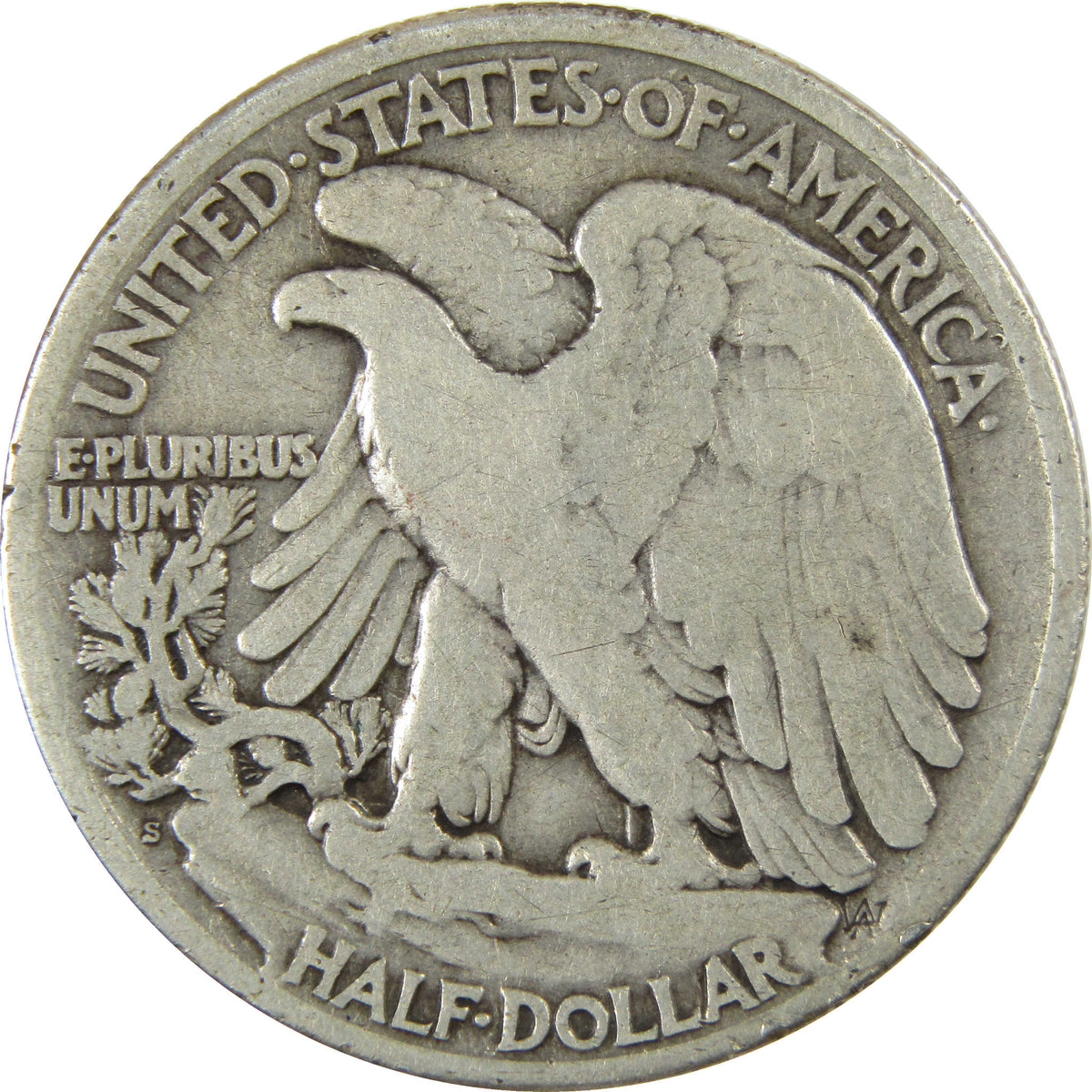 1919 S Liberty Walking Silver Half Dollar VG Very Good Coin SKU:I28625