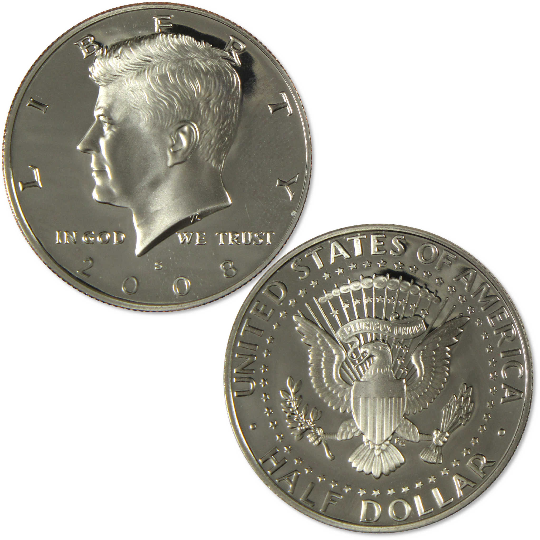 2008 S Kennedy Clad Half Dollar Proof 50c Coin Collectible