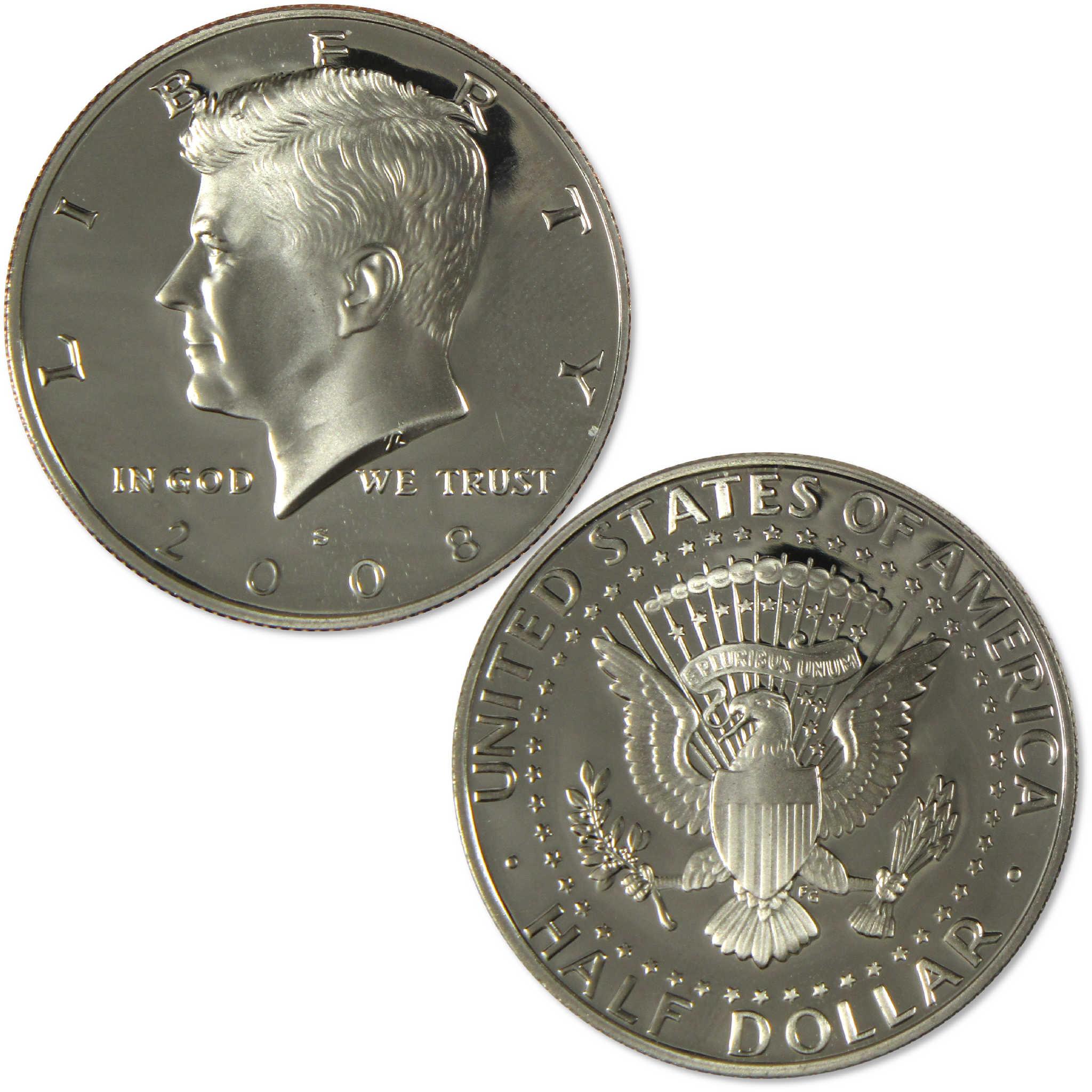 2008 S Kennedy Clad Half Dollar Proof 50c Coin Collectible