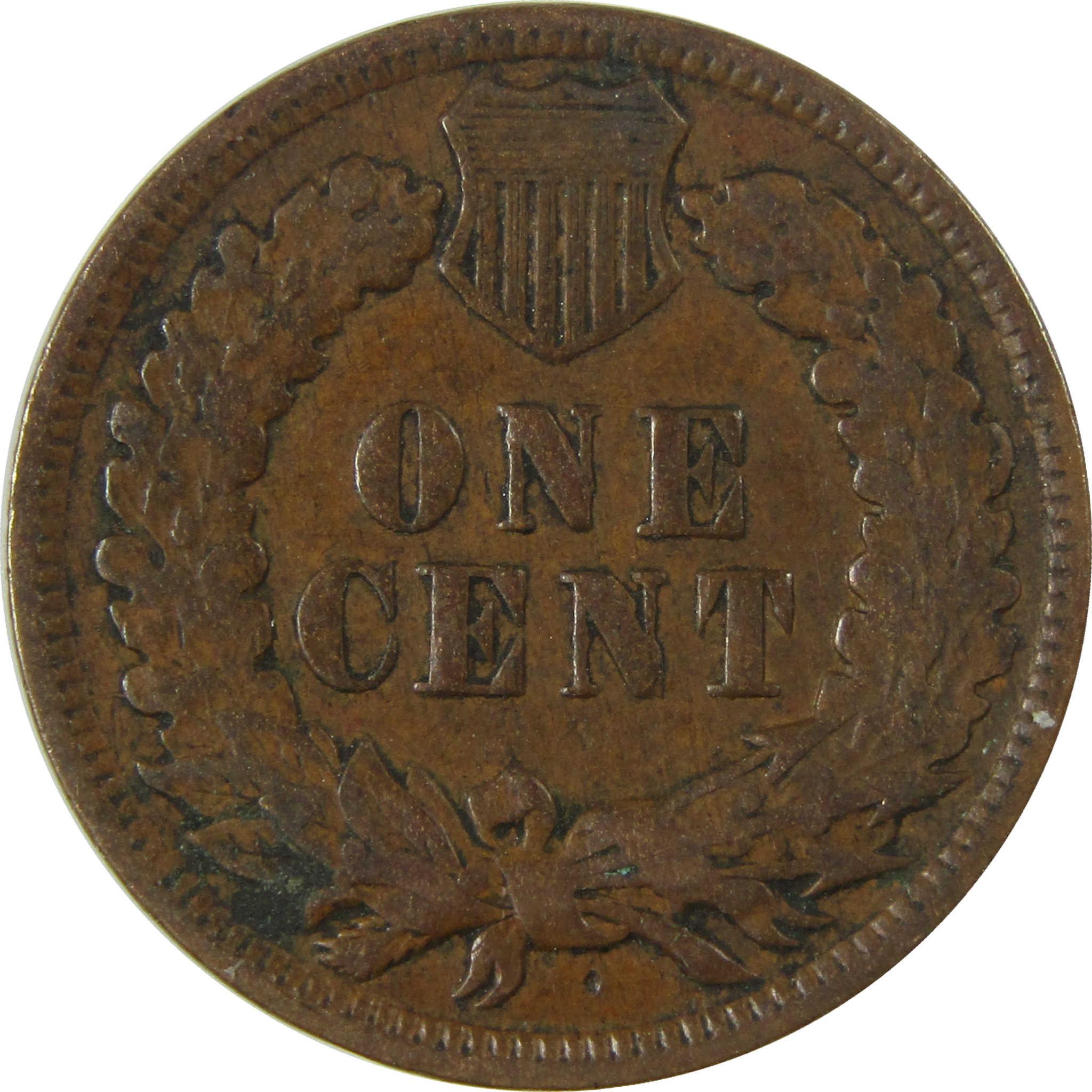 1908 Indian Head Cent F Fine Penny 1c Coin Collectible SKU:I26947