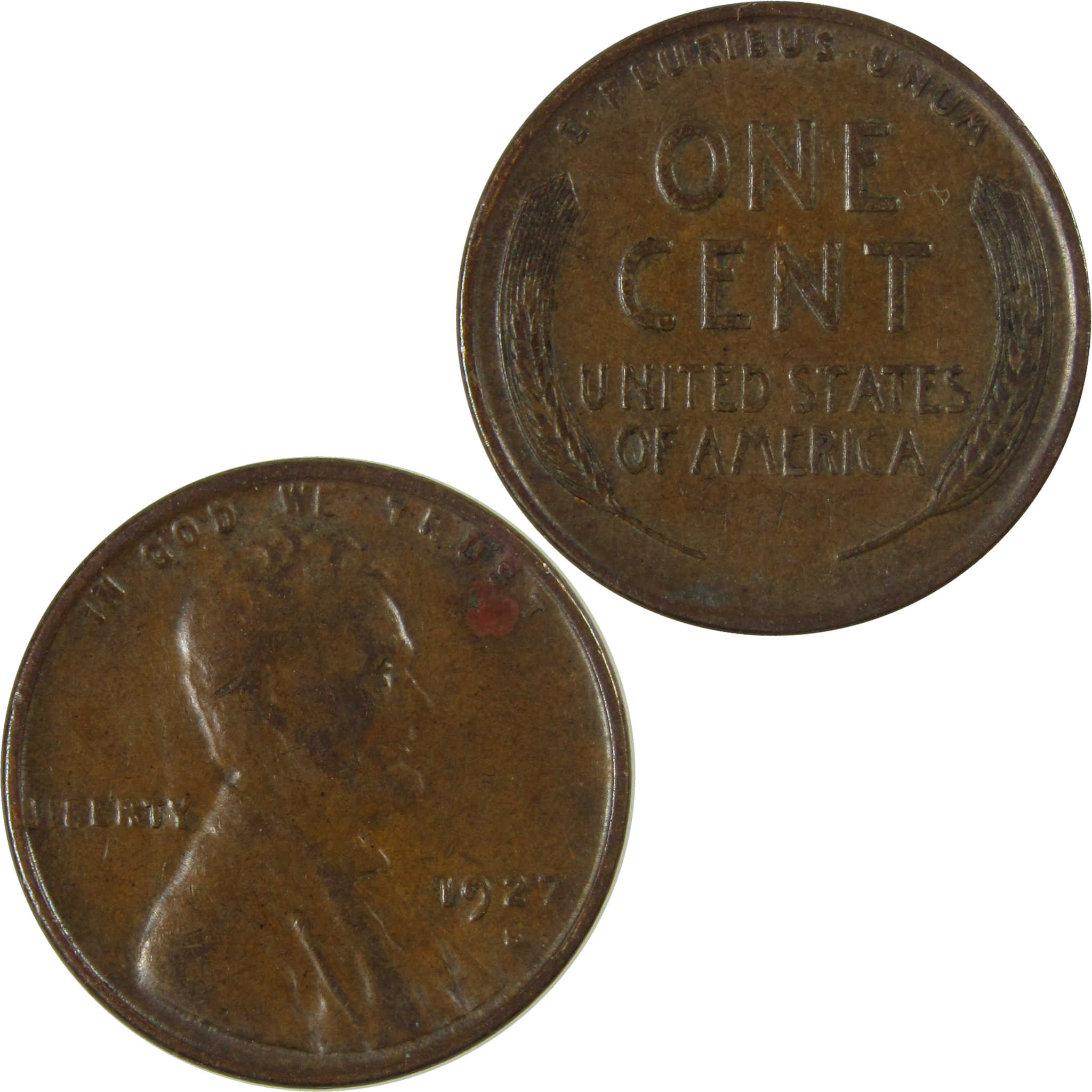 1927 S Lincoln Wheat Cent VF Very Fine Penny 1c Coin SKU:I26685