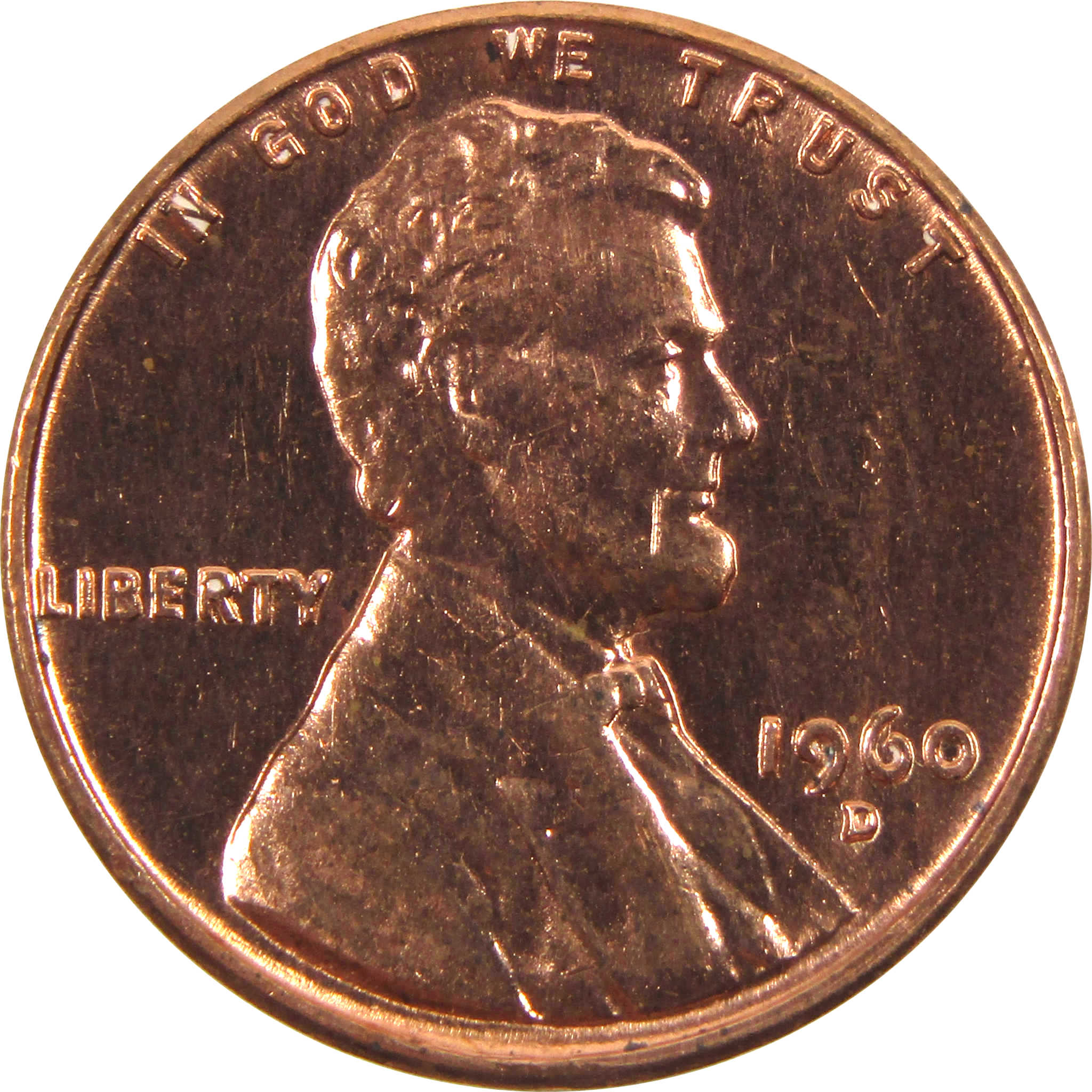 1960 D Lincoln Memorial Penny D Over D - Small Date Over Large