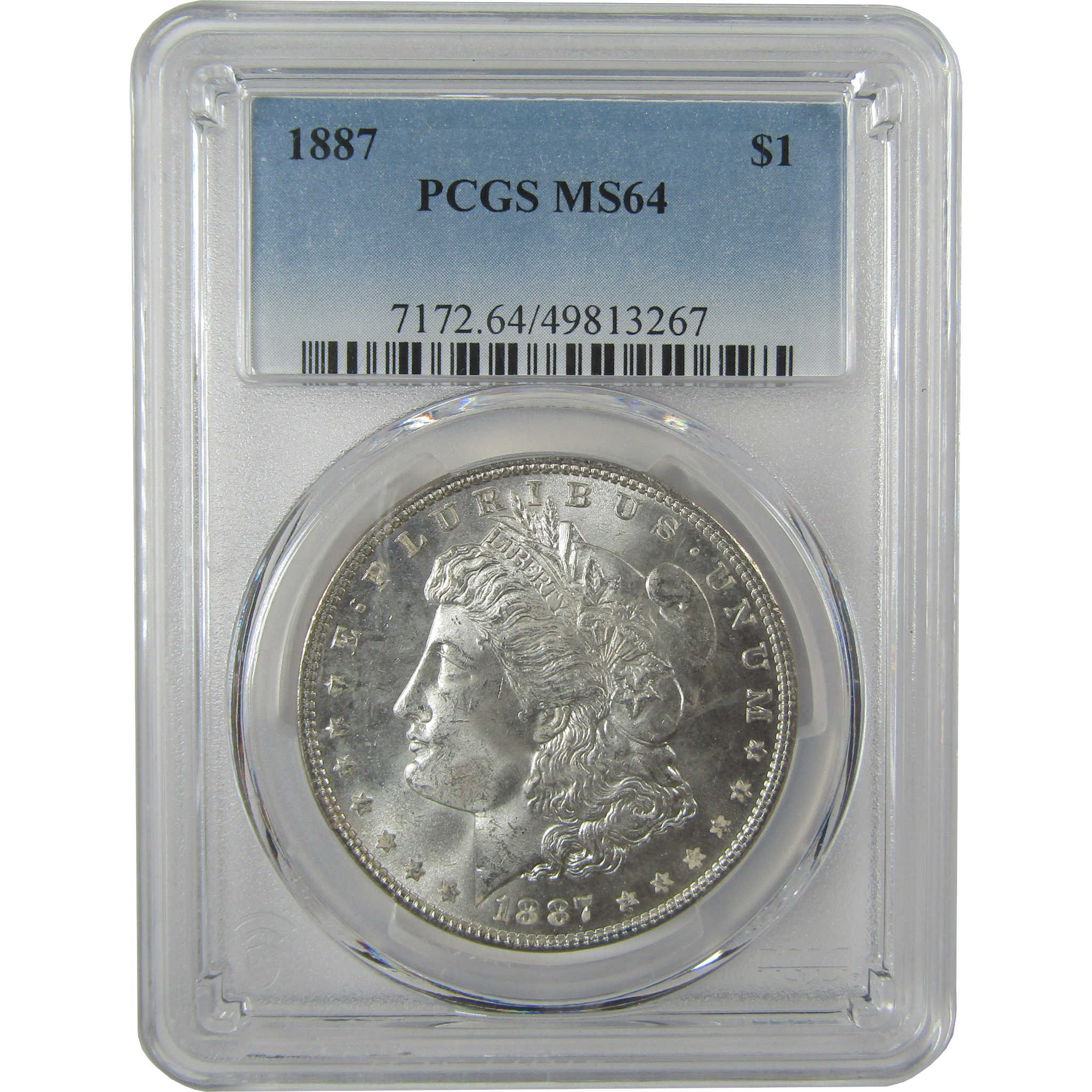1887 Morgan Dollar MS 64 PCGS Silver Uncirculated $1 Coin SKU:I20730 - Morgan coin - Morgan silver dollar - Morgan silver dollar for sale - Profile Coins & Collectibles