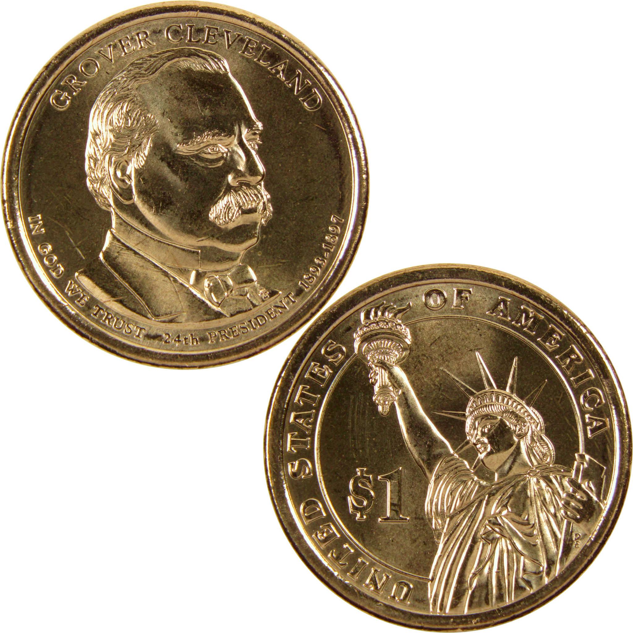 2012 D Grover Cleveland 2nd Term Presidential Dollar Uncirculated Coin