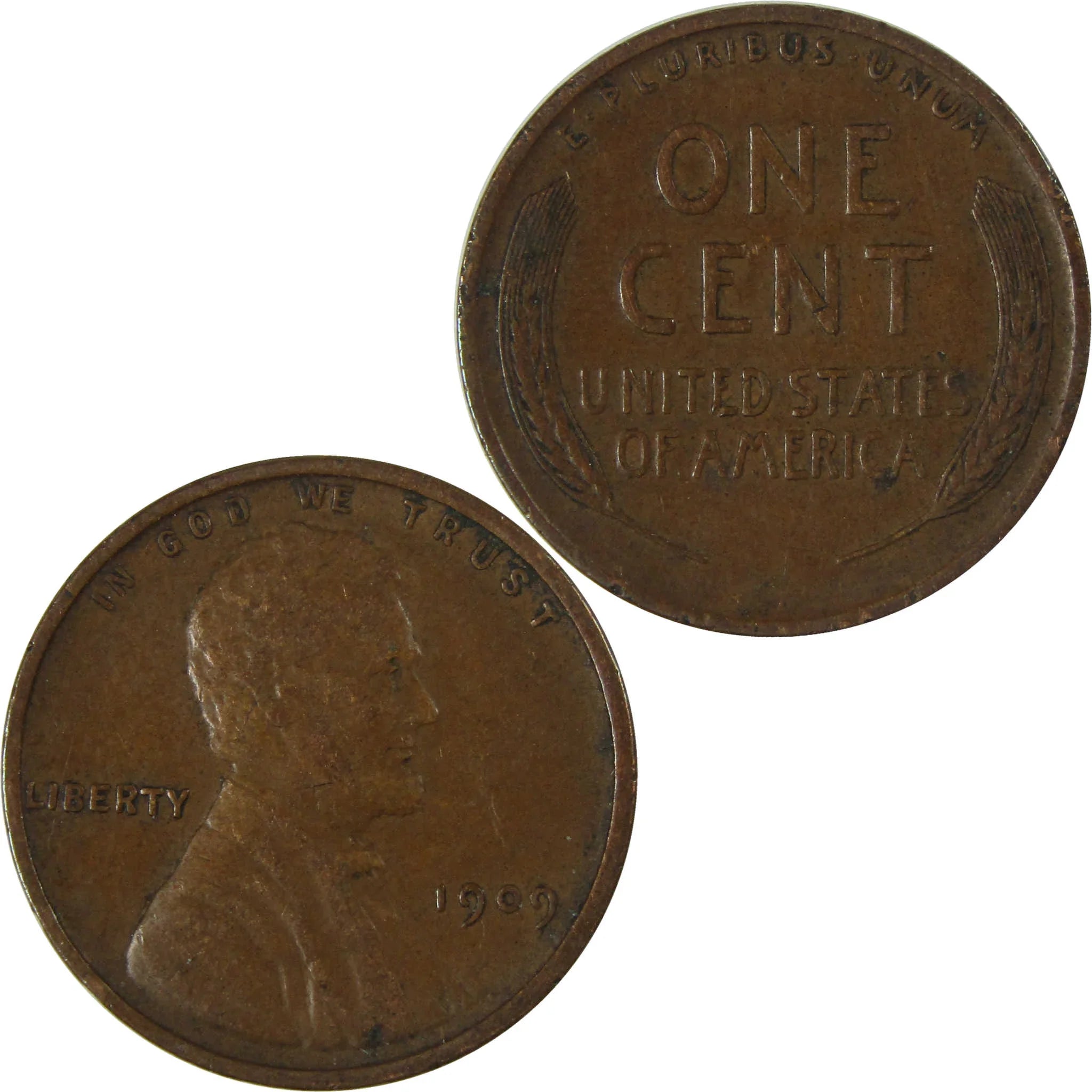 1909 Lincoln Wheat Cent VF Very Fine Penny 1c Coin SKU:I26752