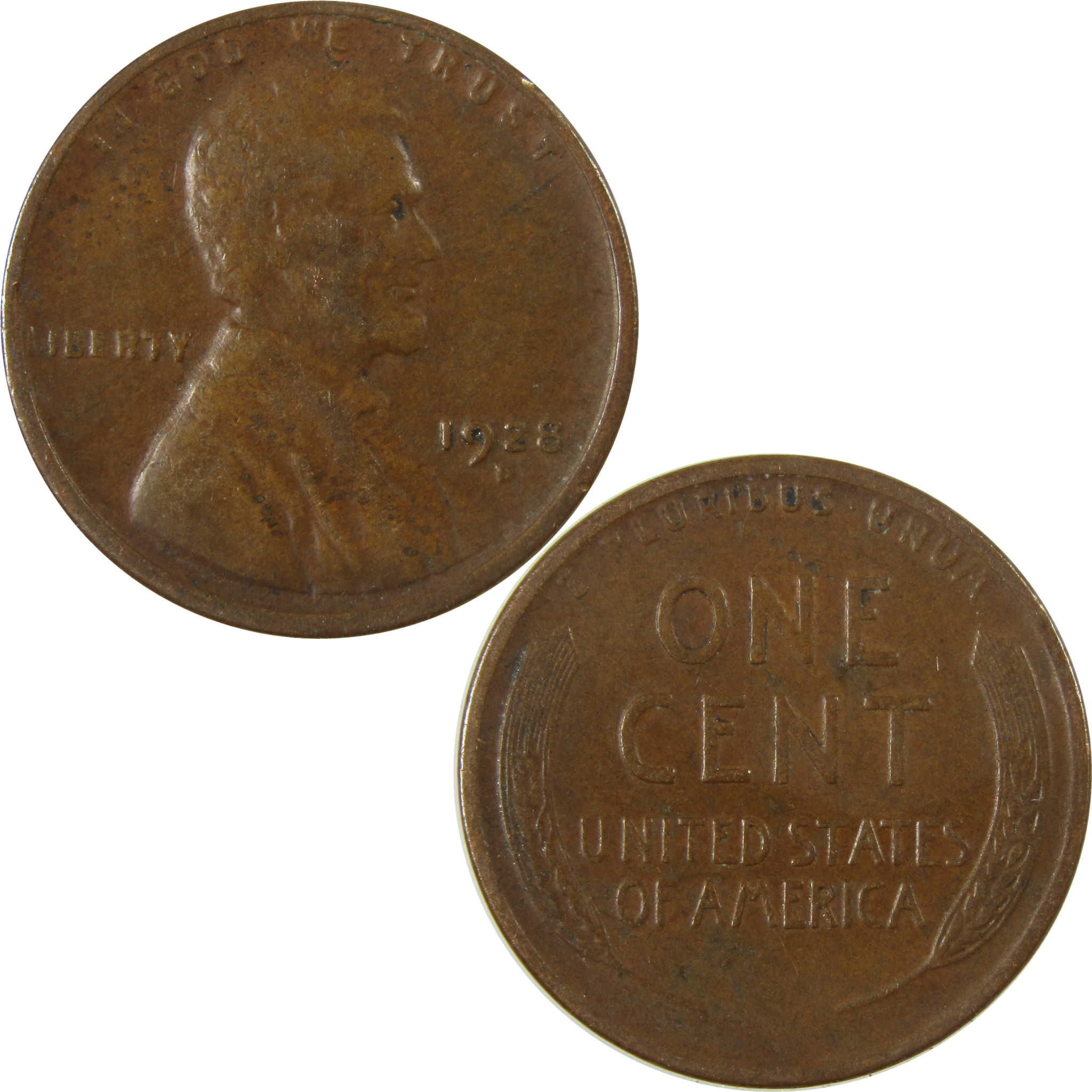 1928 D Lincoln Wheat Cent VF Very Fine Penny 1c Coin SKU:I27633